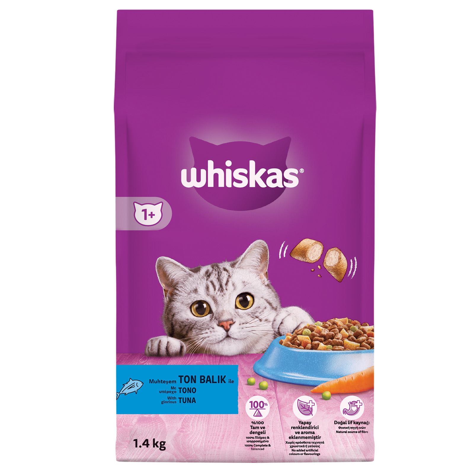 Whıskas Tonbalık Ve Sebze.Kuru Kedi Maması 1.400 G