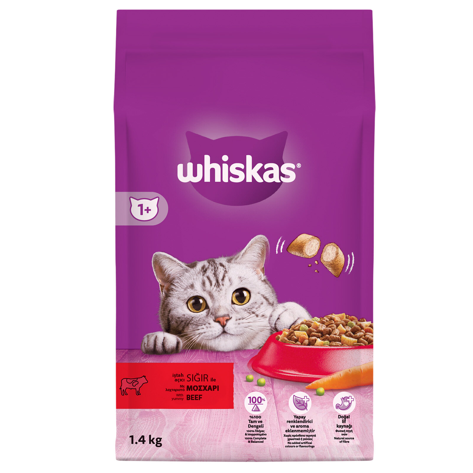 Whıskas Biftek Ve Havuçlu Kuru Kedi Maması 1.400 G