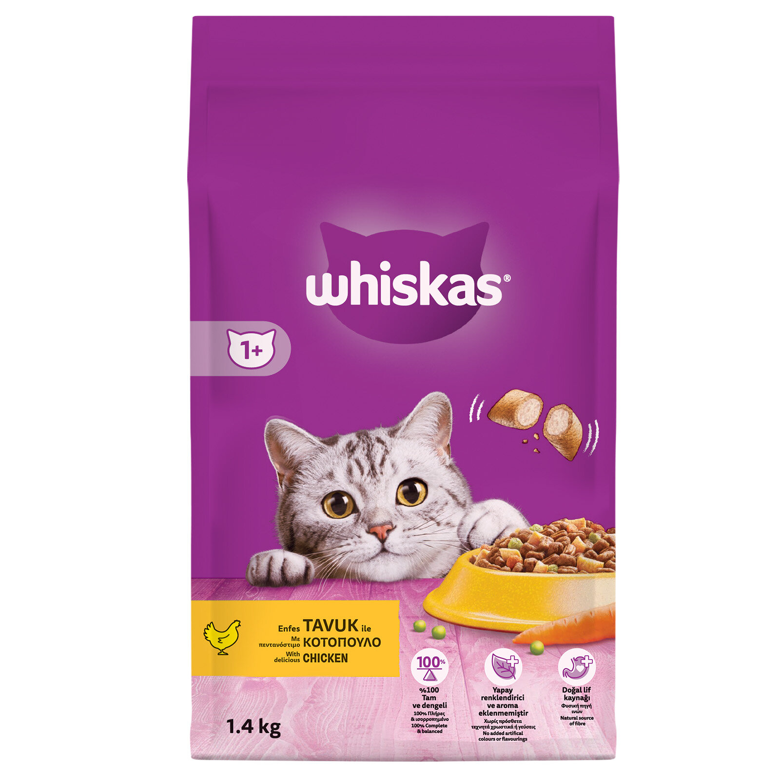 Whıskas Tavuk Ve Sebzeli Kuru Kedi Maması 1.400 G