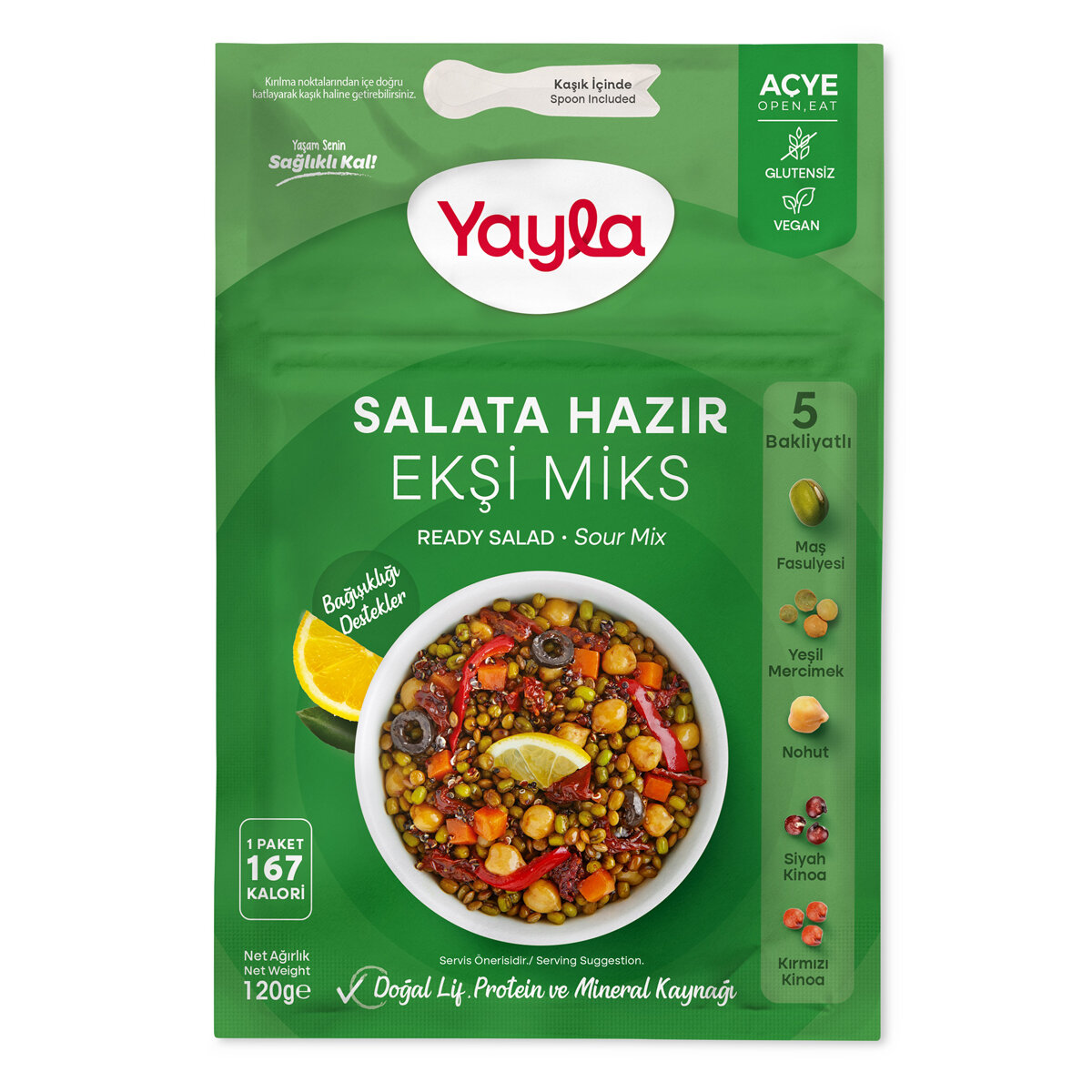 Yayla Salata Hazır Ekşi Miks 120 G