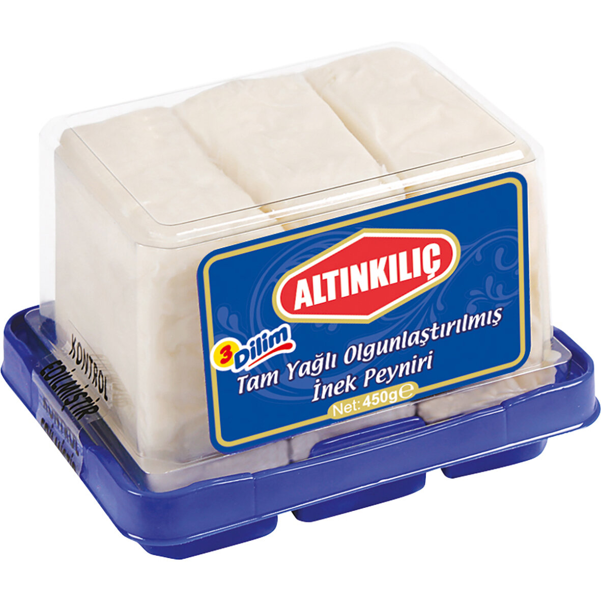 Altınkılıç 3 Dilim Tam Yağlı Olg.İnek Peyniri 450G