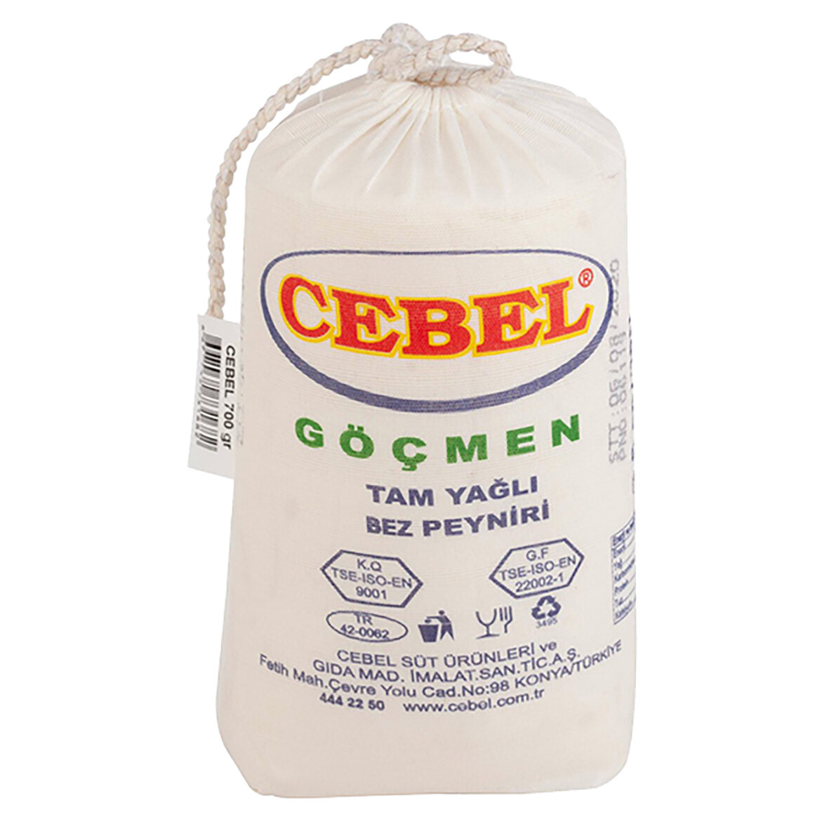 Cebel Göçmen Tam Yağlı Bez Eritme Peynir 700G