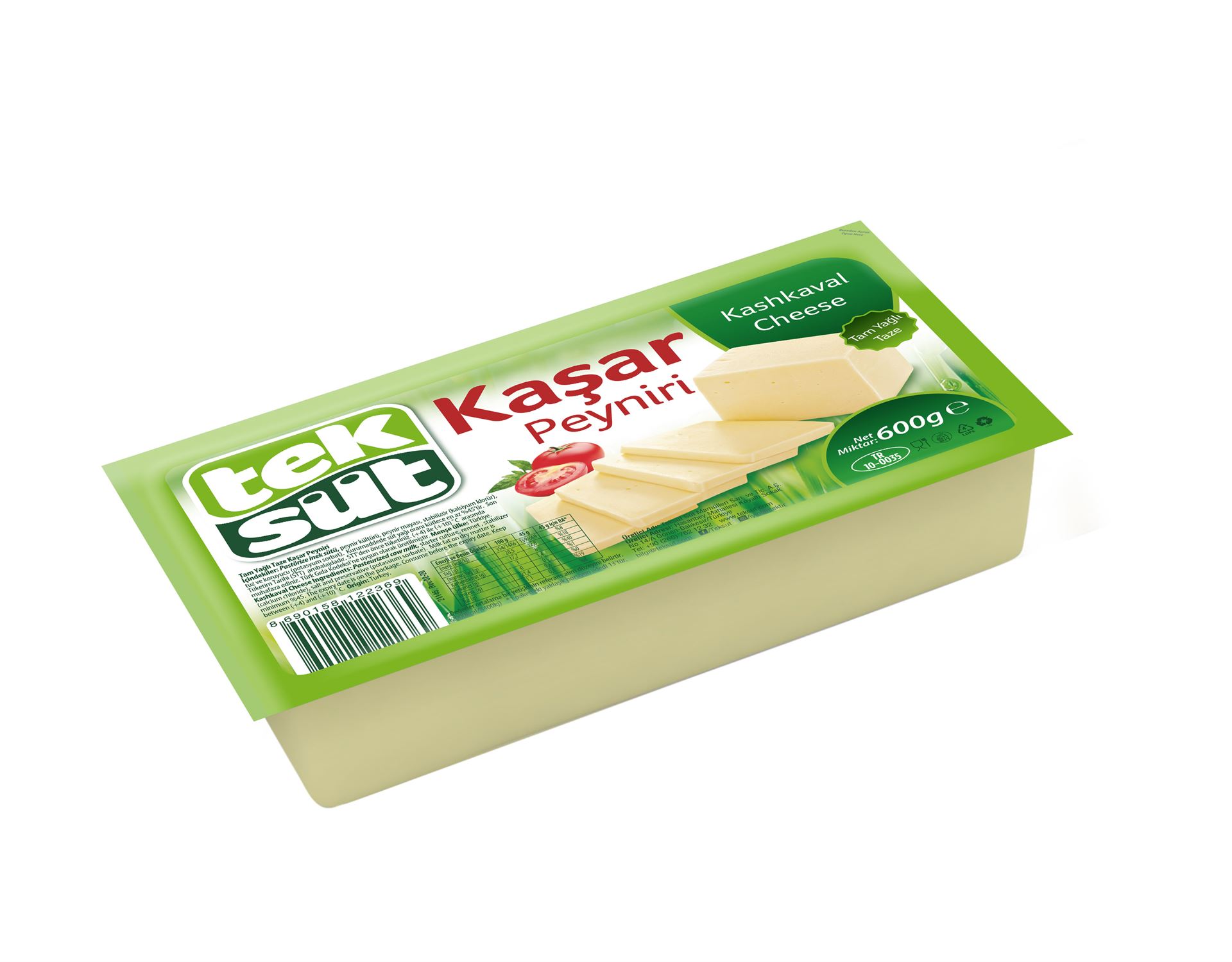 Teksüt Kaşar Peyniri 600 G