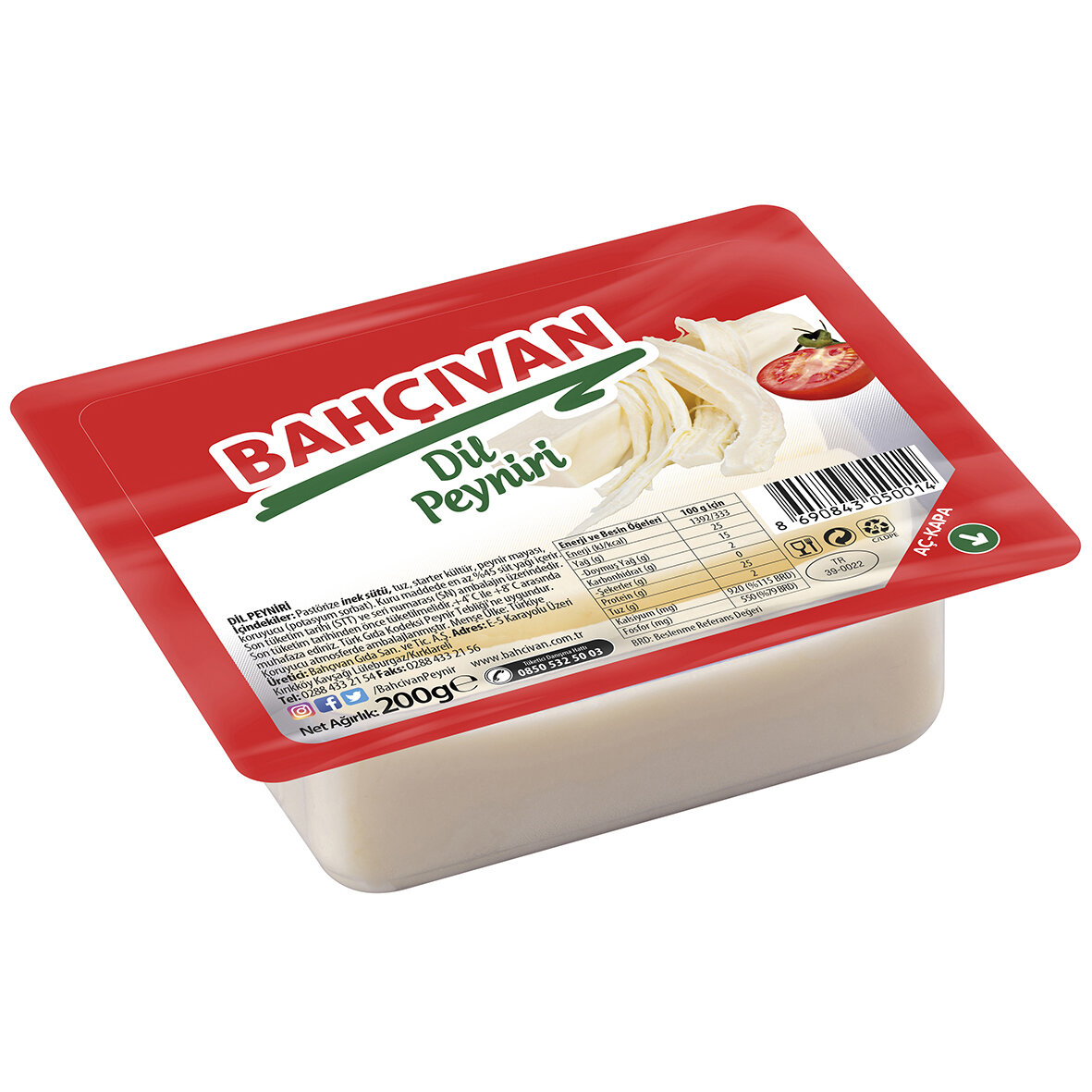 Bahçıvan Dil Peyniri 200G.