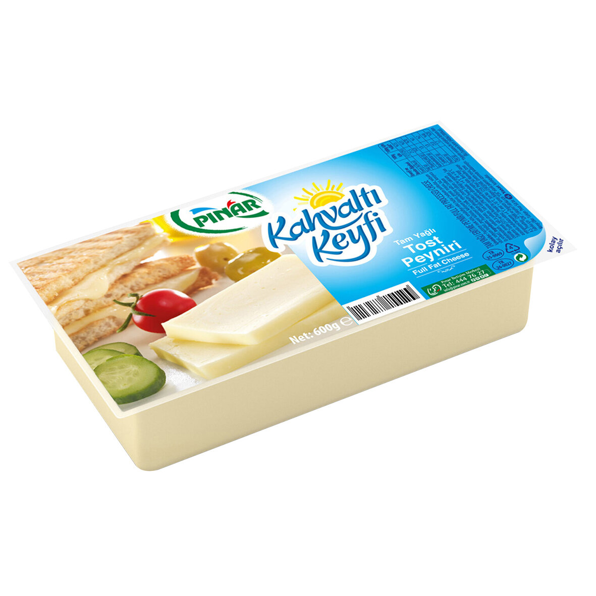 Pınar Kahvaltı Keyfi Tost Peyniri 600 G