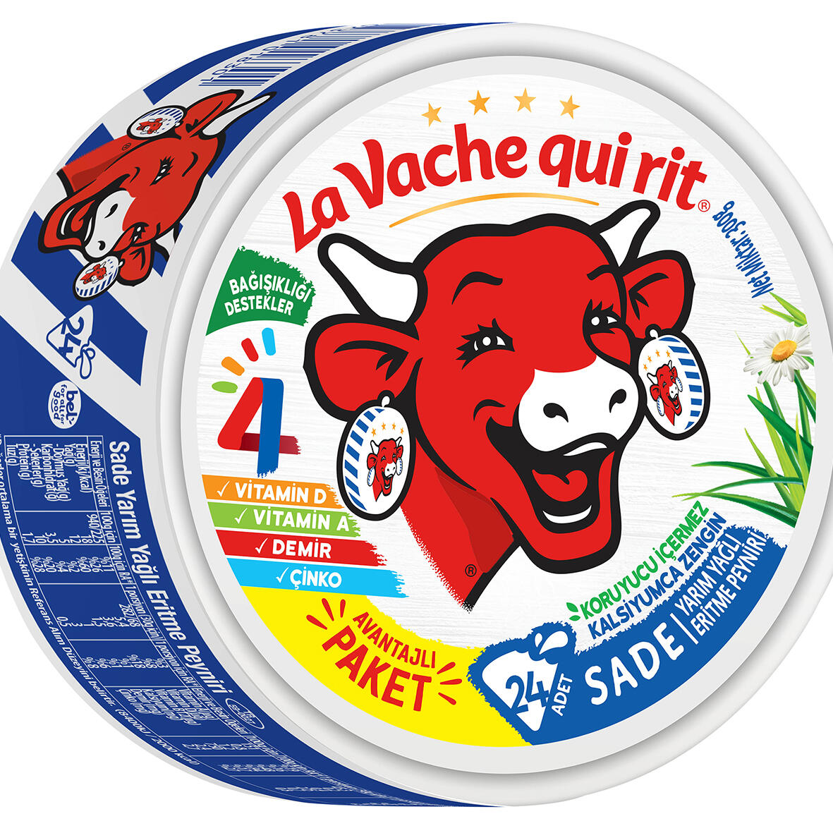 La Vache Quı Rıt Üçgen Peynir 24Lü 300 G