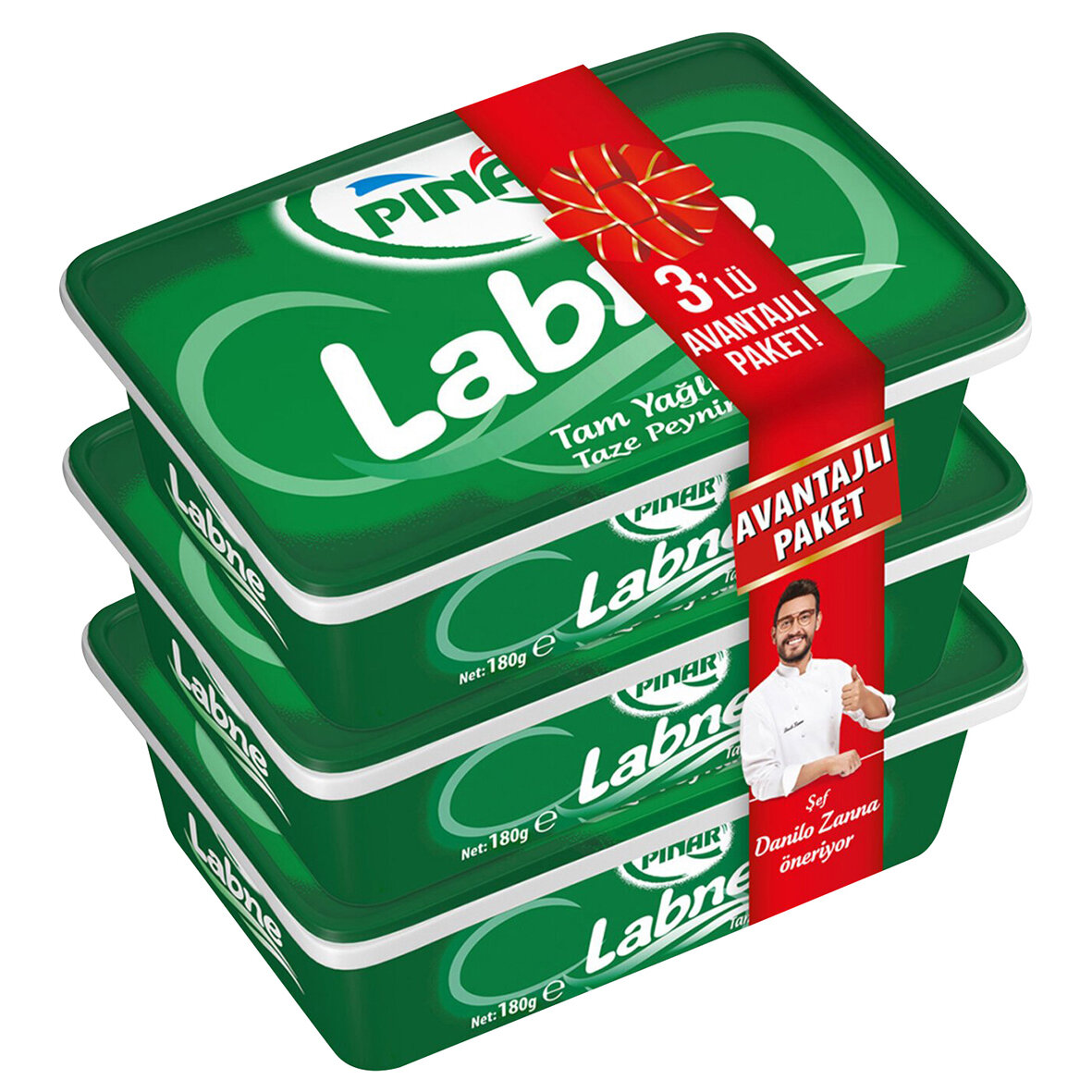 Pınar Labne Tam Yağlı Taze Peynir 3*180 G