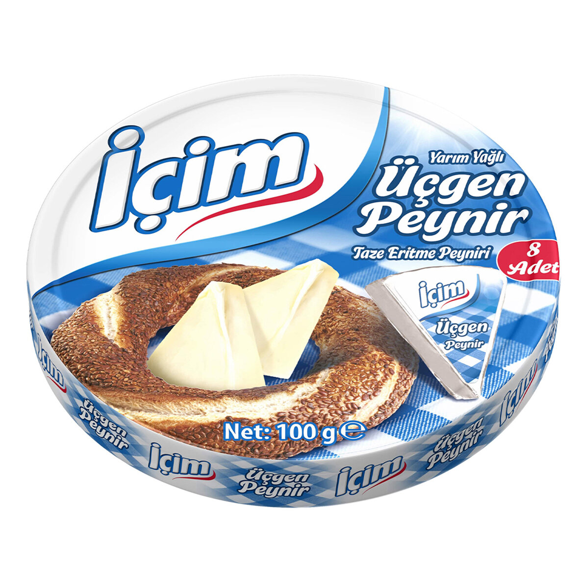 İçim Yarım Yağlı Üçgen Peynir 100G