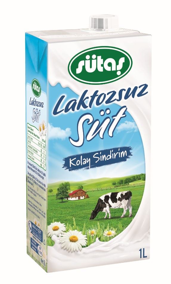 Sütaş Yarım Yağlı Uht Laktozsuz Süt 1L