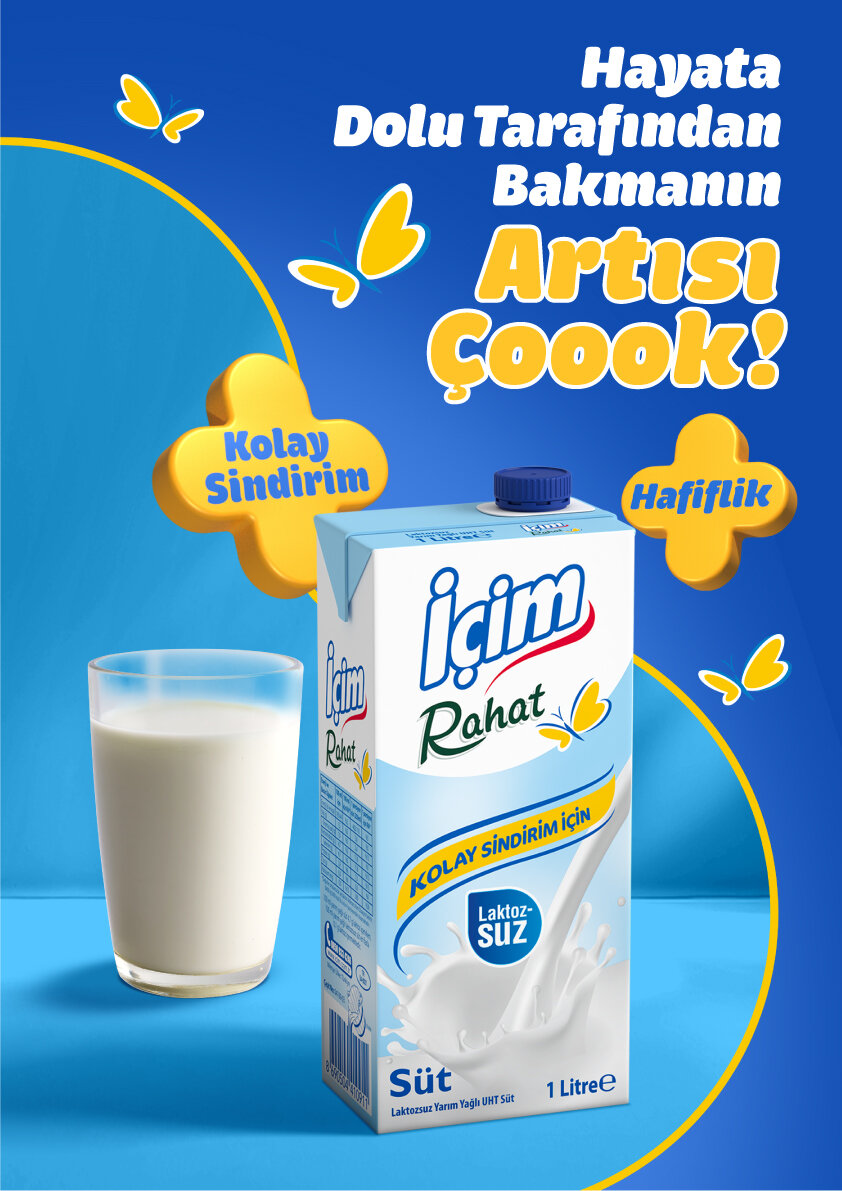 İçim Rahat Laktozsuz Süt 500 Ml