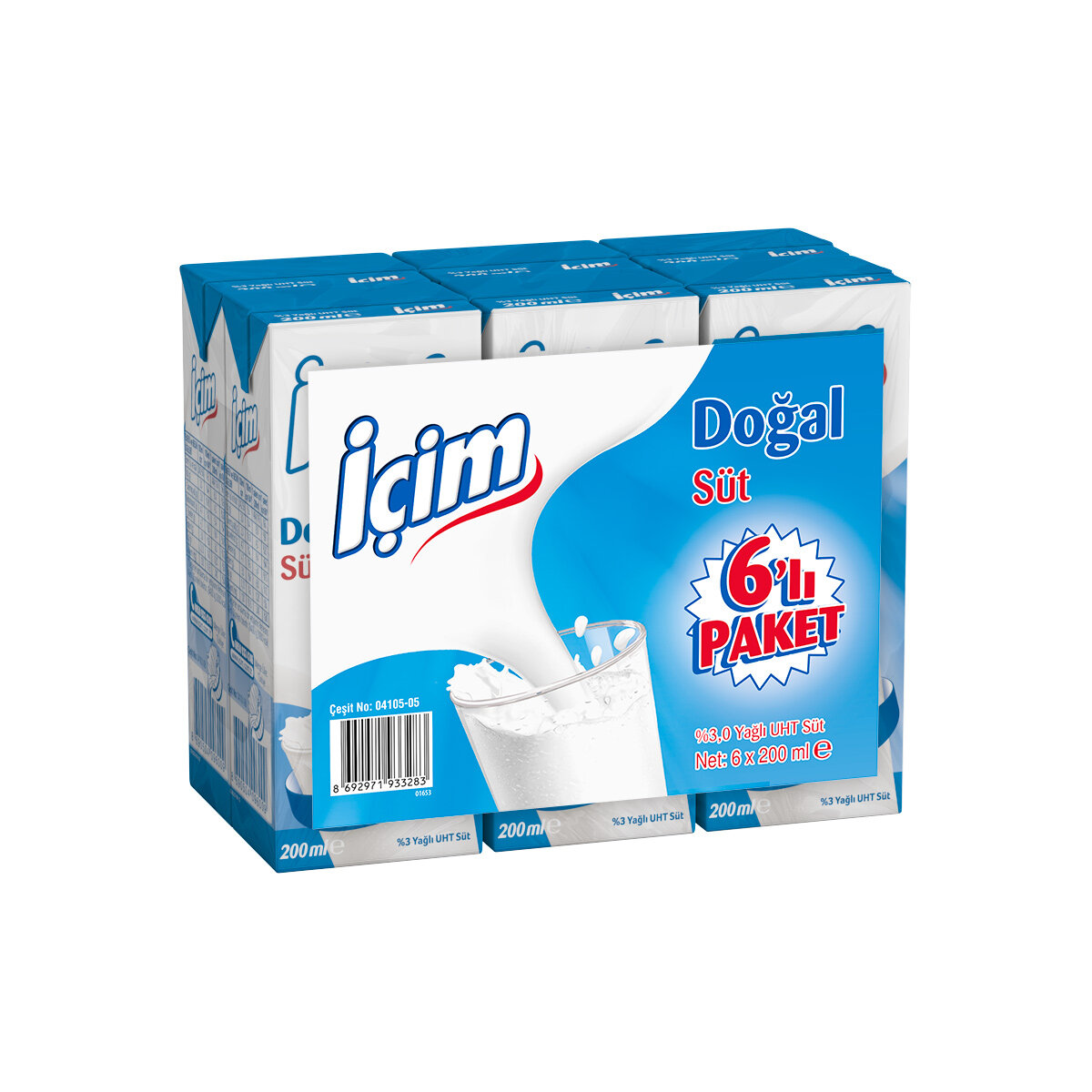 İçim Süt 6X200 Ml