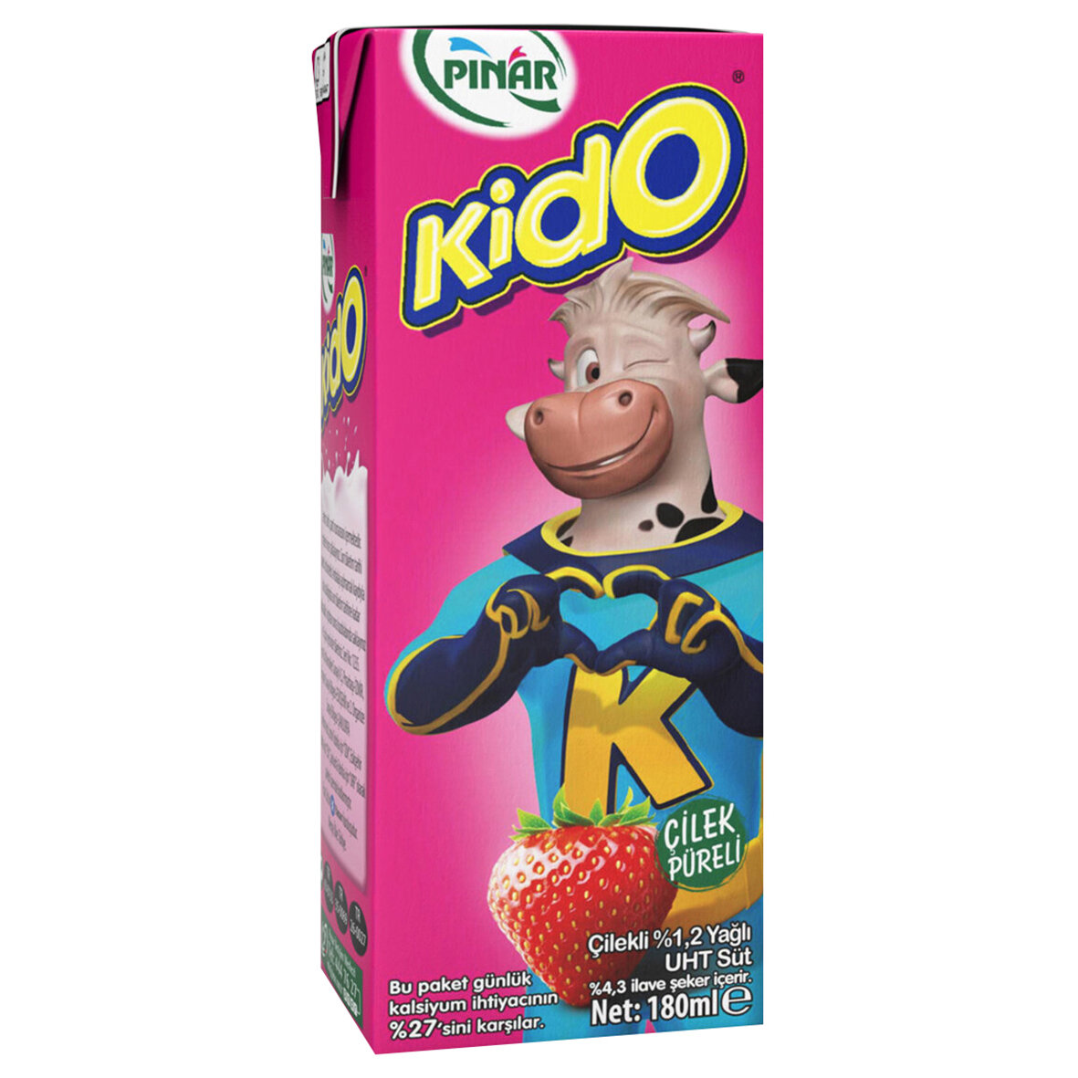 Pınar Kido Çilekli Süt 180 Ml