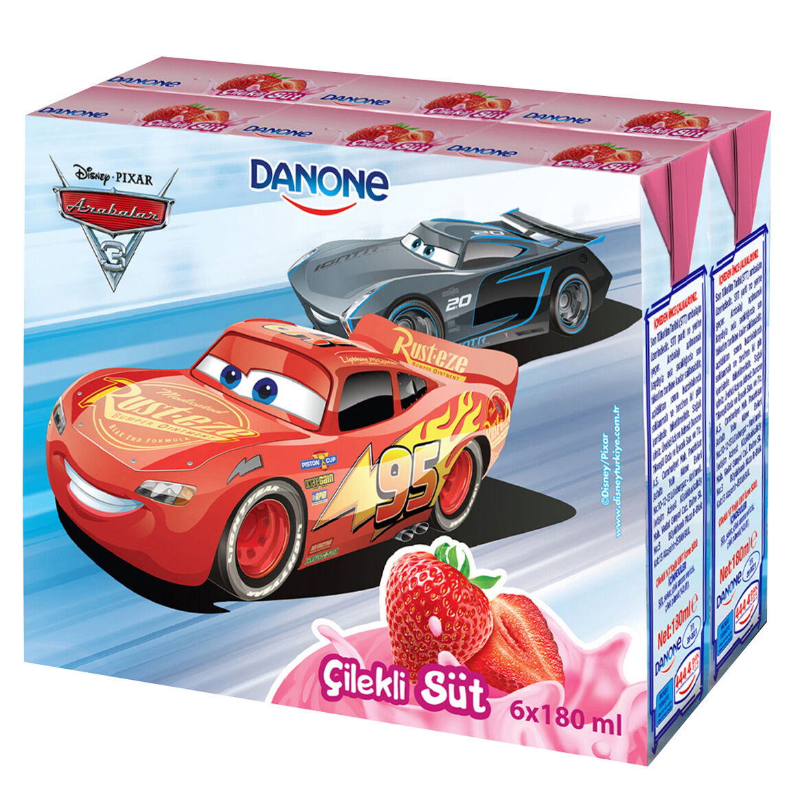 Dısney Çilekli Süt 6X180 Ml