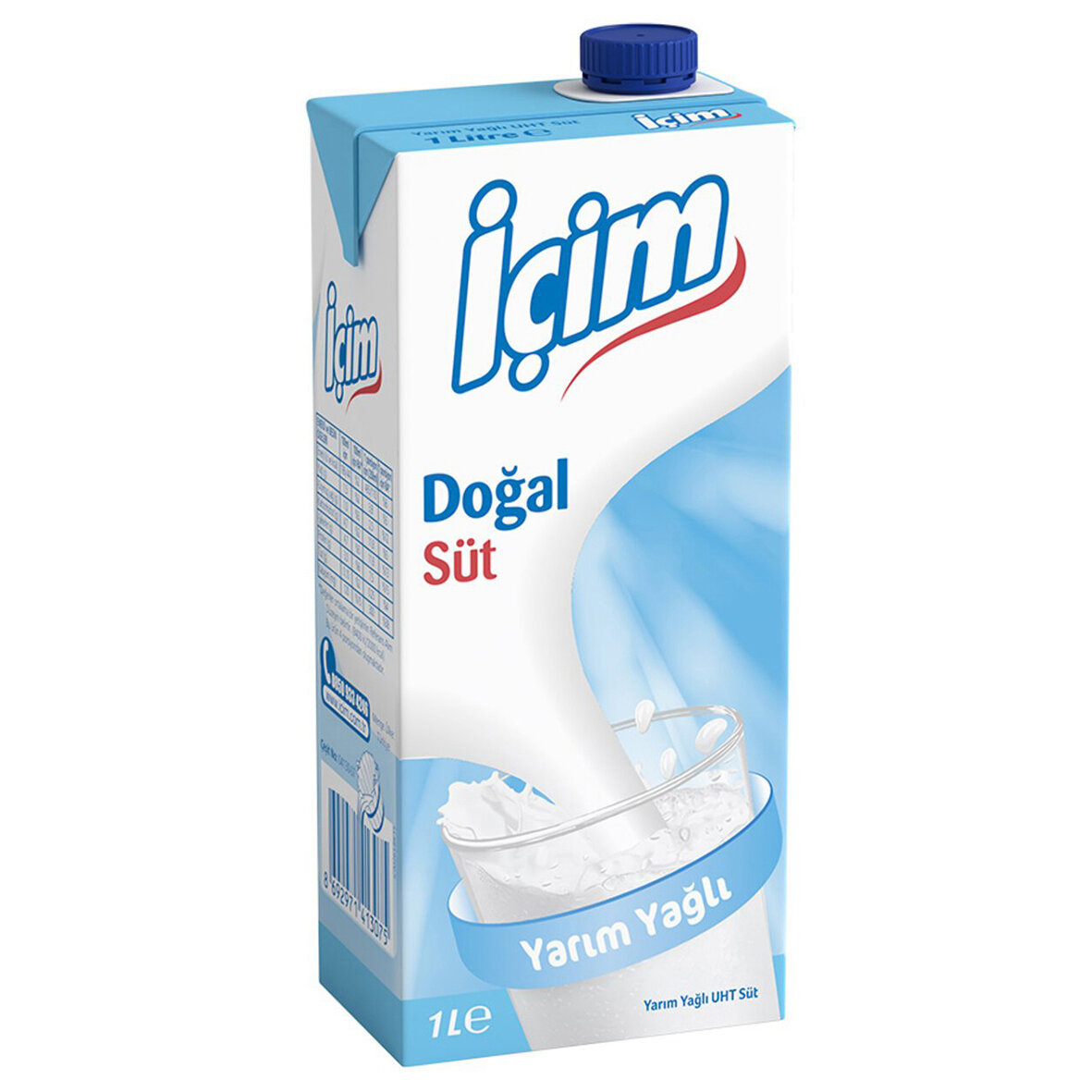 İçim Yarım Yağlı Süt 1L
