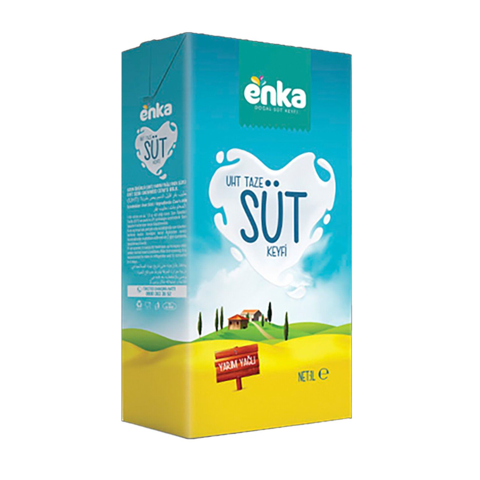 Enka Yarım Yağlı Uht Süt 1000 Ml