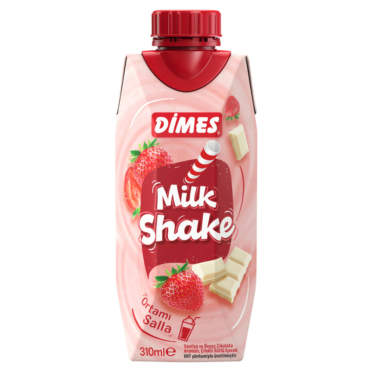 Dimes Mılkshake Vanilya Byz Çik Arm Çilekli 310 Ml