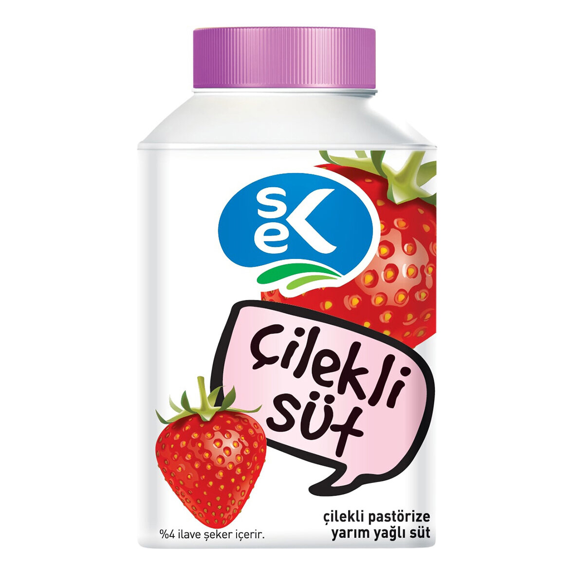 Sek Çilekli Pastörize Süt 200 Ml