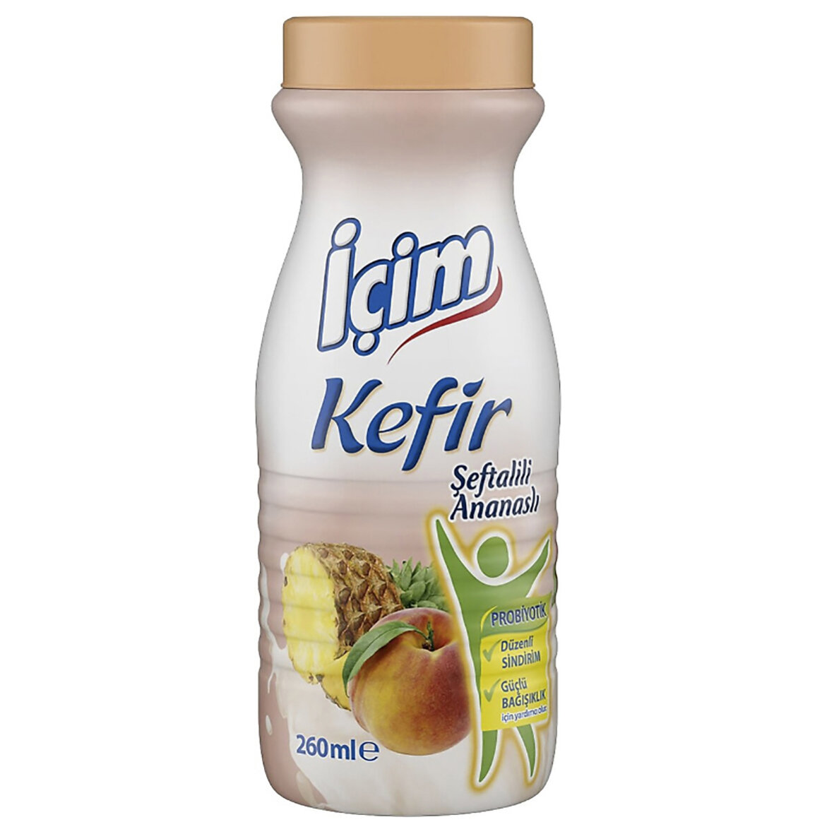İçim Şeftali&Ananas Kefir 250 Ml