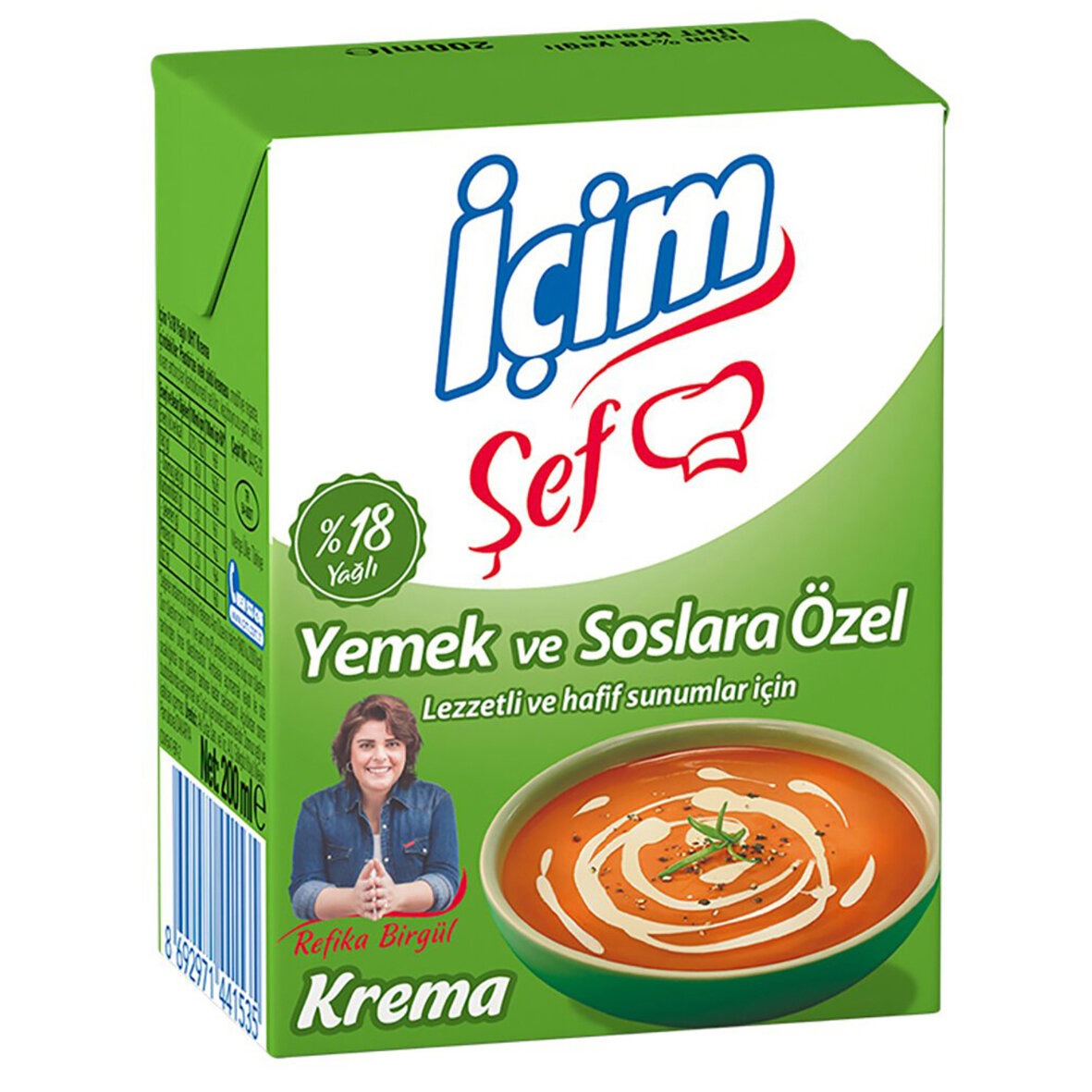 İçim Şef %18 Yağlı Krema 200 Ml