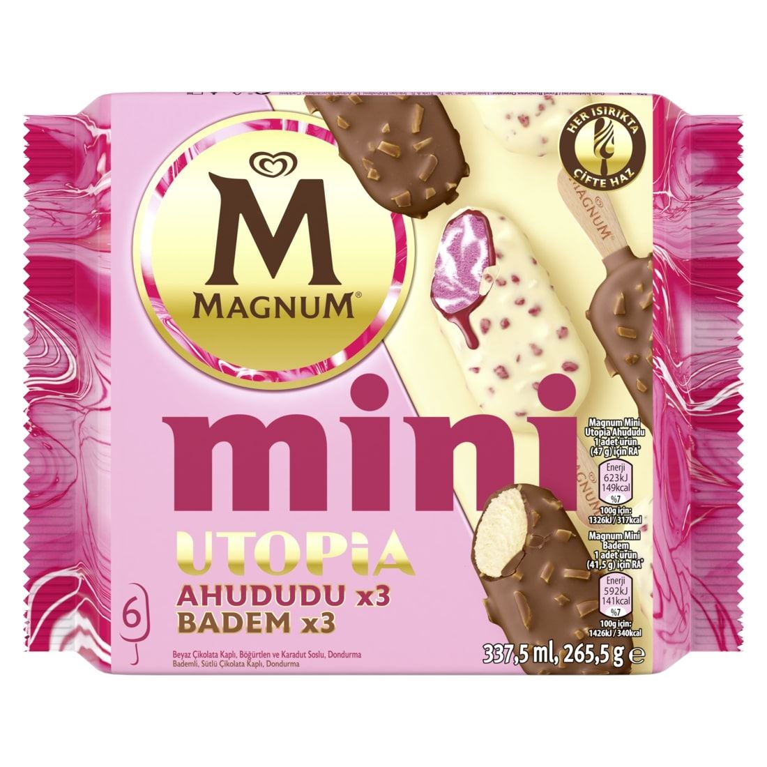 Magnum Mini Utopıa Ahududu & Badem 337.5 Ml