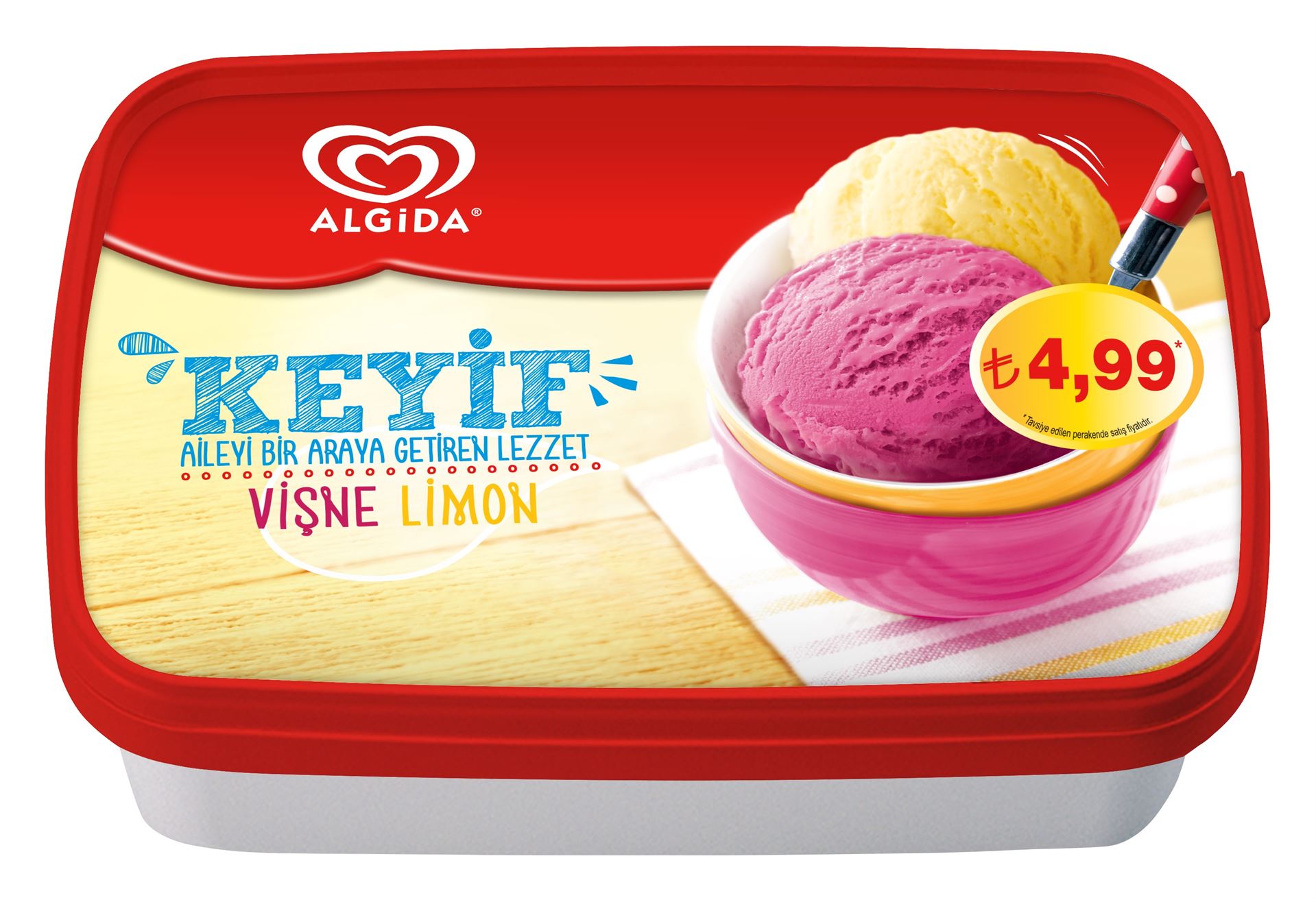 Algida Keyif Vişne Limon 750 Ml