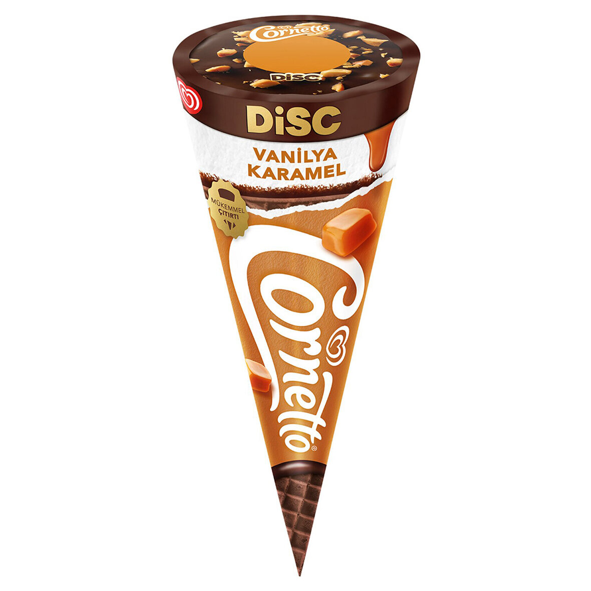 Cornetto Dısc Vanilya Karamel 130Ml