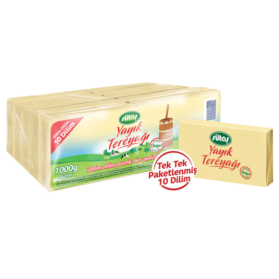 Sütaş Tereyağı Dilimli 1000 G