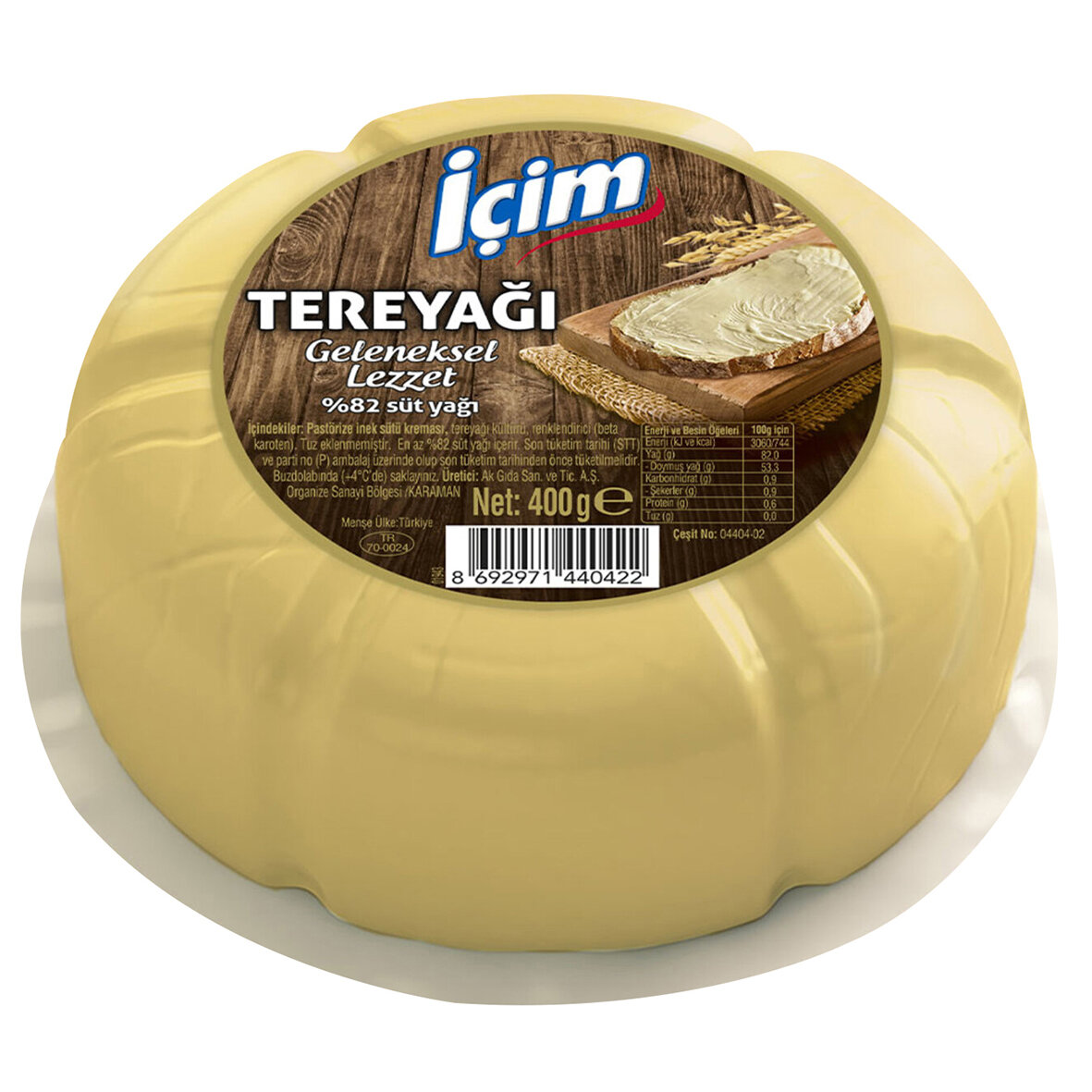İçim Tereyağı Geleneksel Lezzet 400 G