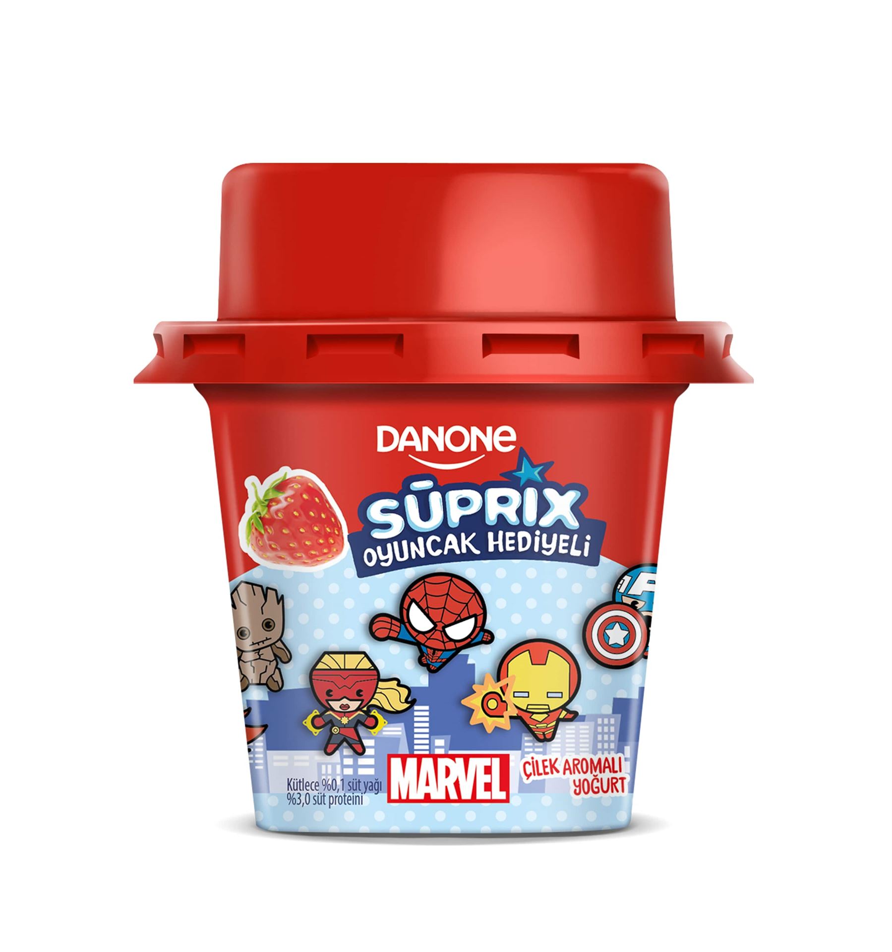 Danone Süprıx Marvel Oyn.Hed.Çilek Arom.Yoğurt 90G