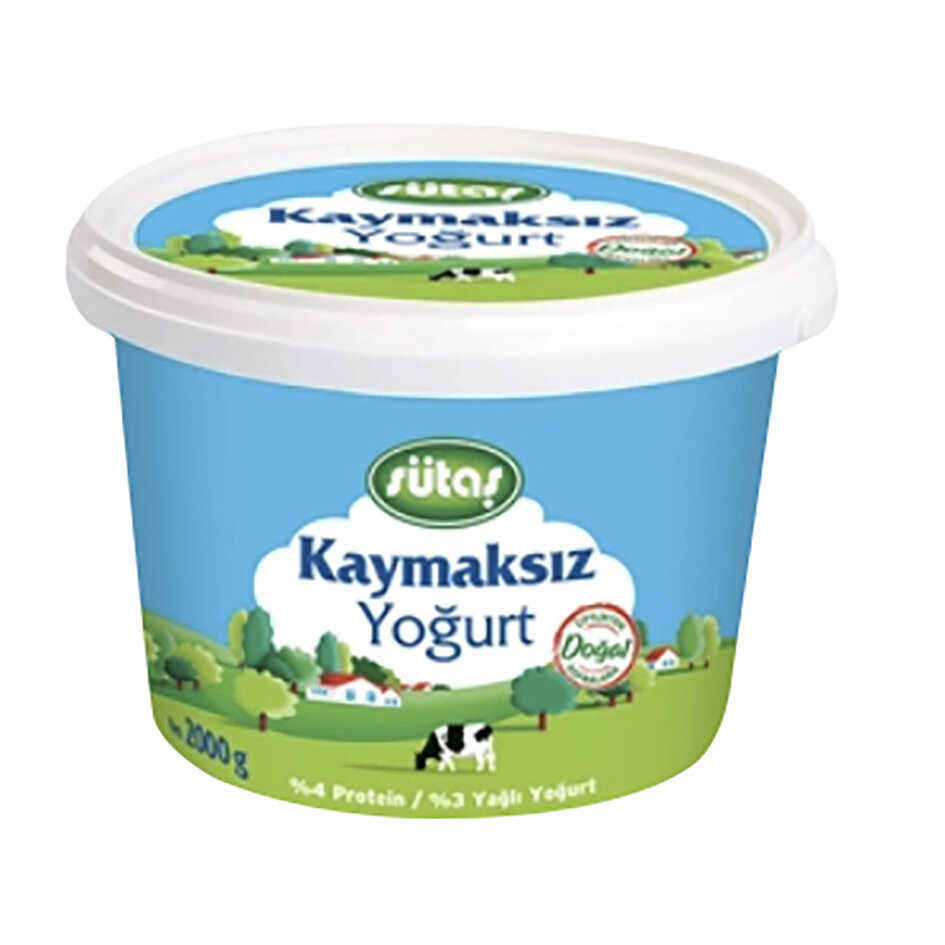 Sütaş Kaymaksız Yoğurt 2 Kg