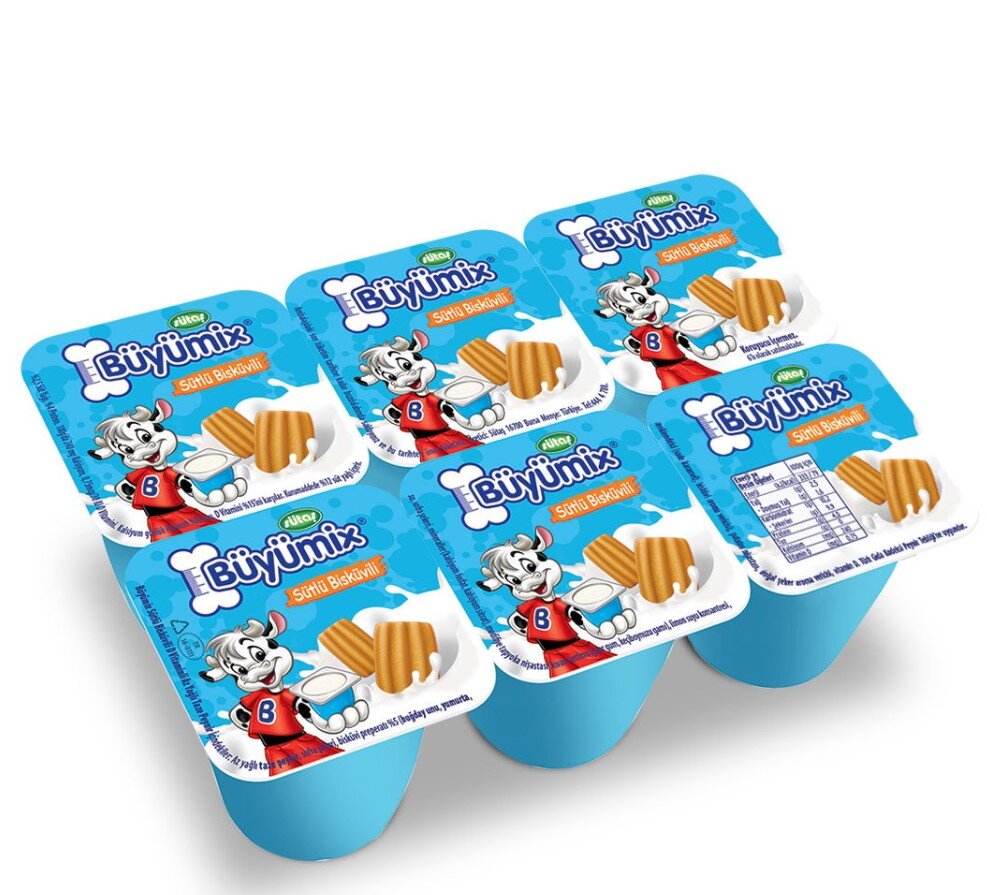 Sütaş Büyümix 6*45 G Sütlü Bisküvili