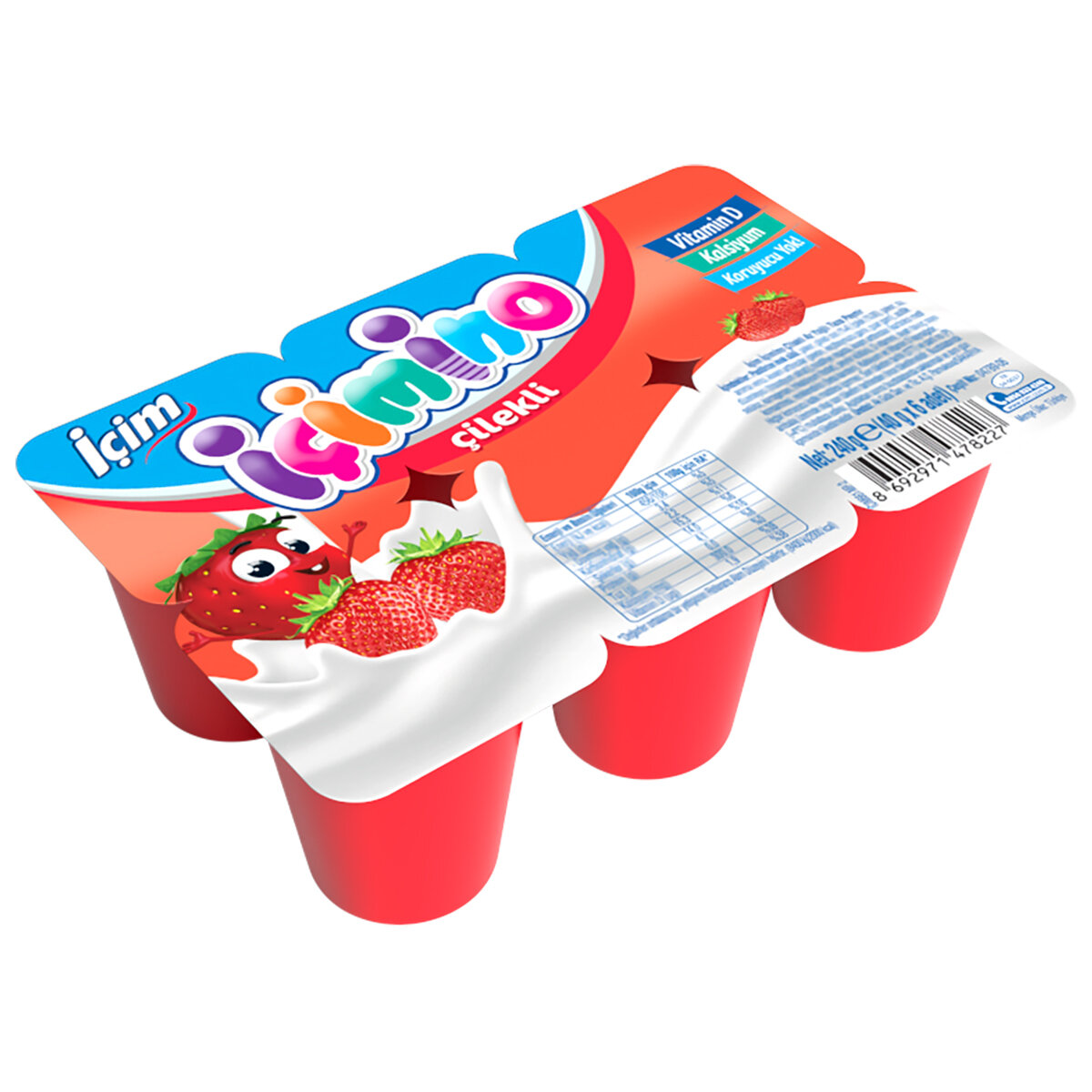 İçim İçimino Çilekli Büyüme Küpü 6X40g