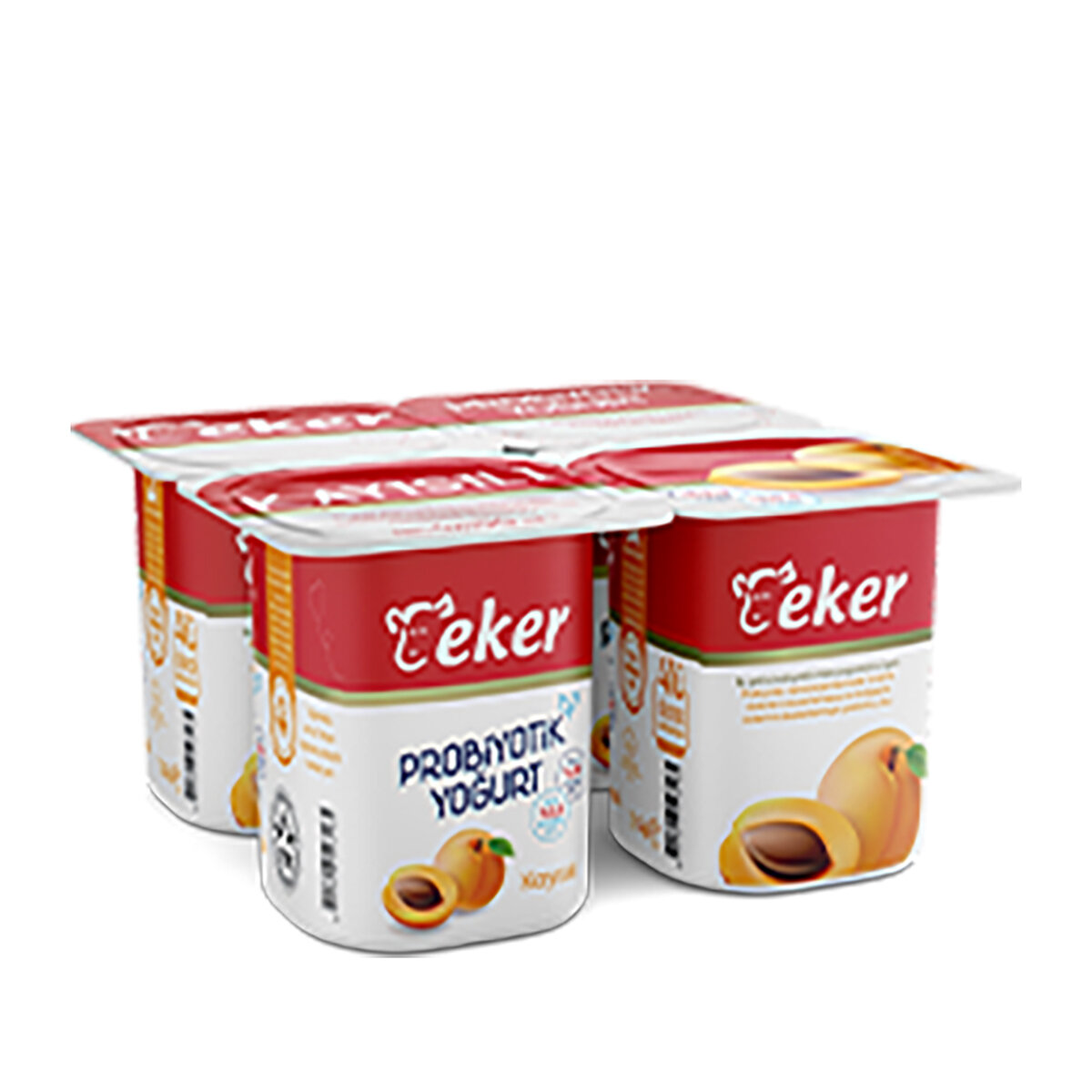 Eker Kayısılı Probiyotik Yoğurt 4X100g