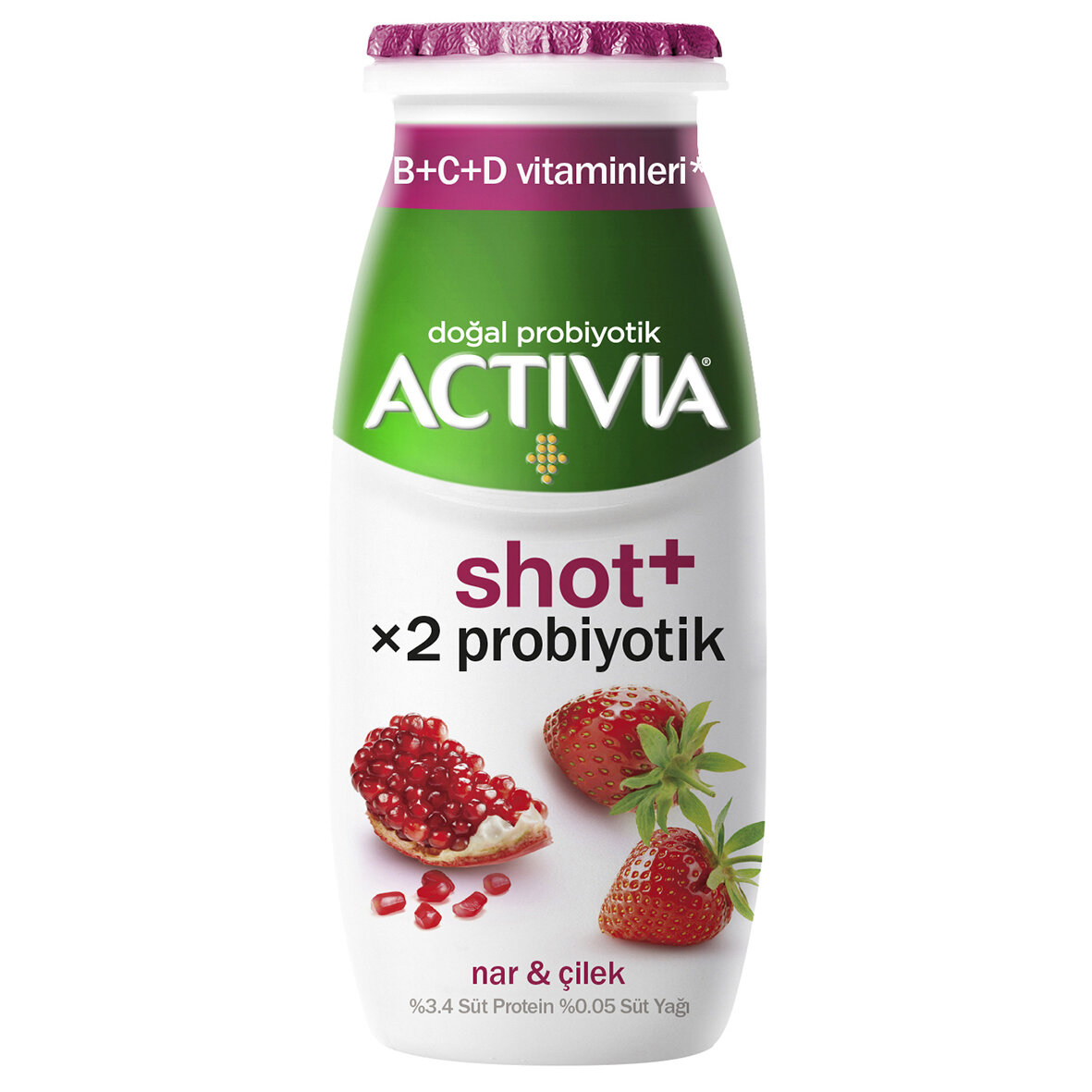 Actıvıa Shot+ Nar Ve Çilek 80 Ml