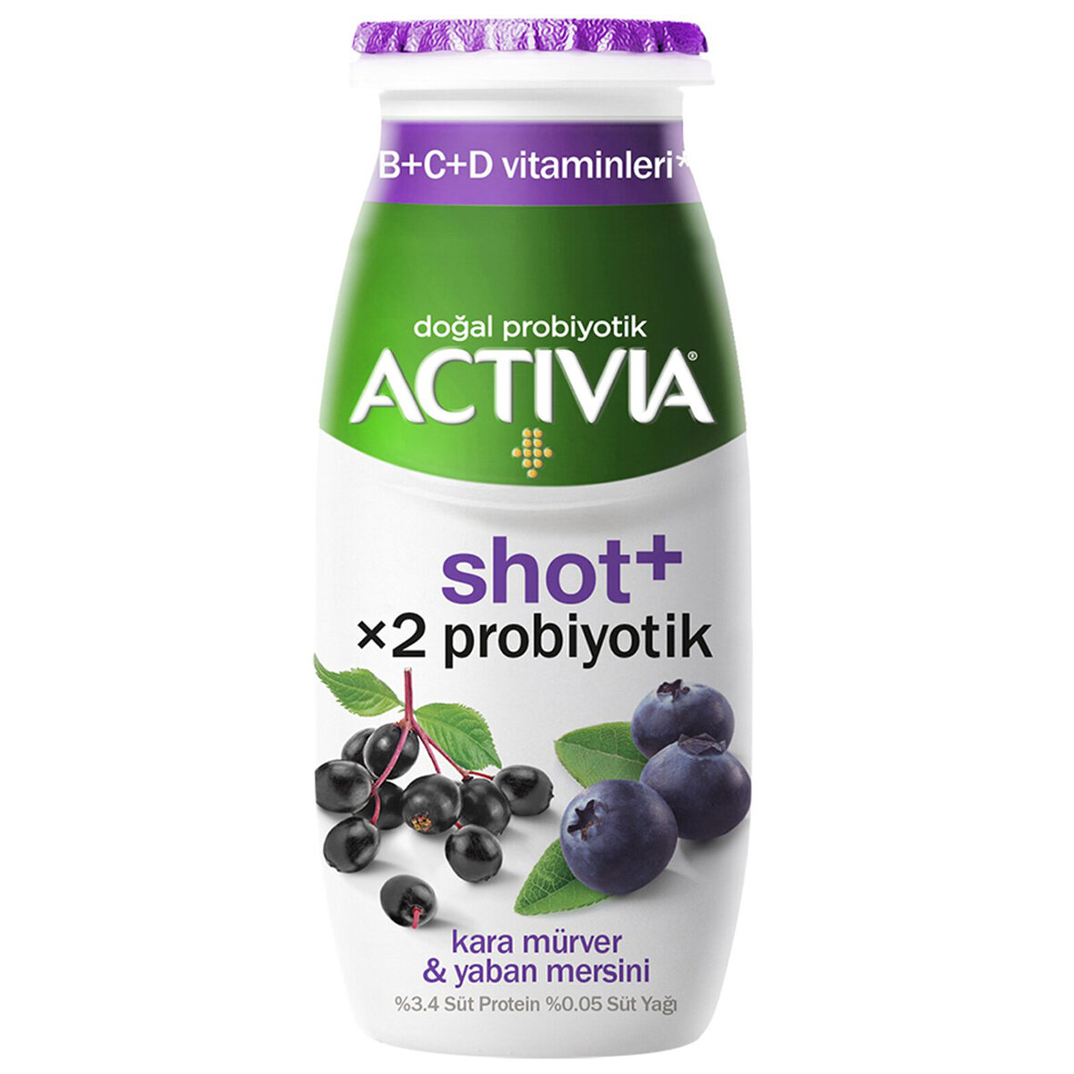 Actıvıa Shot+ Kara Mürver Ve Yaban Mersinli 80 Ml