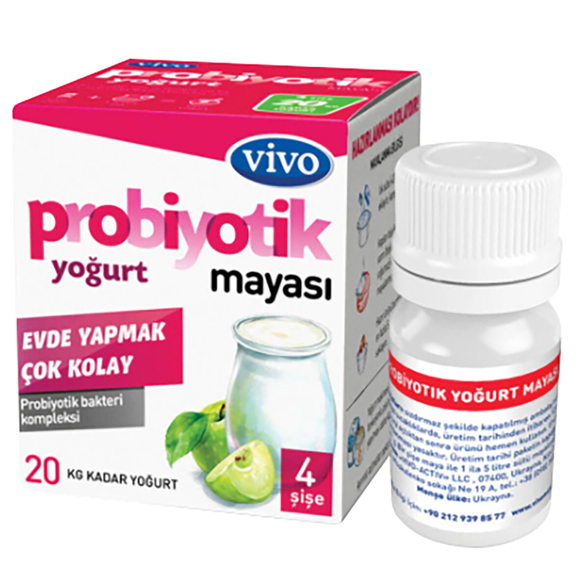 Vivo Probiyotik Yoğurt Mayası 4*1 G