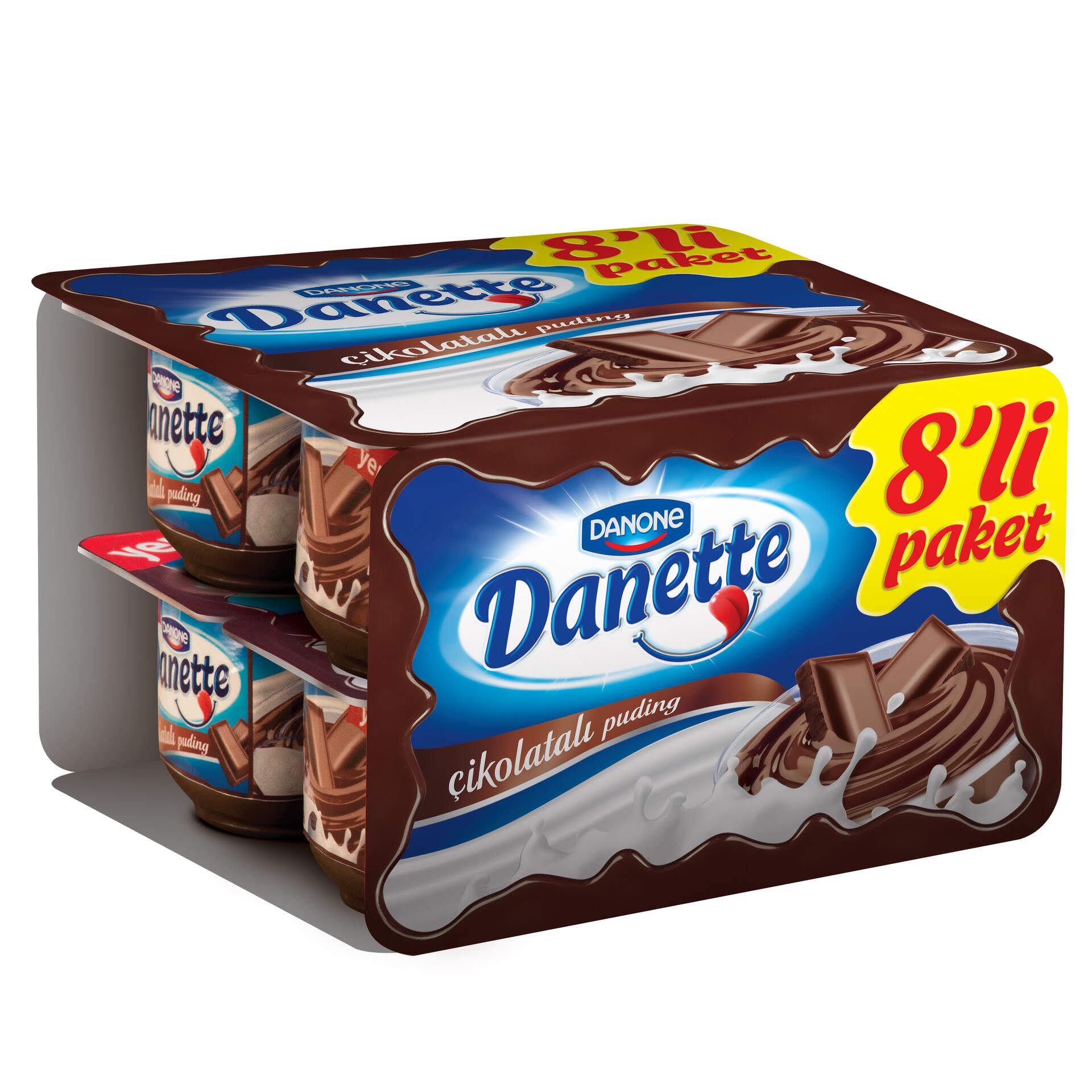 Danette Çikolatalı Puding 8X100 G