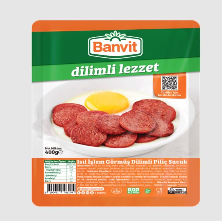 Banvit Dilimli Sucuk 400G