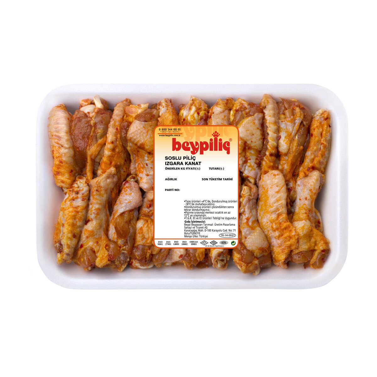 Beypiliç Soslu Kanat Kg