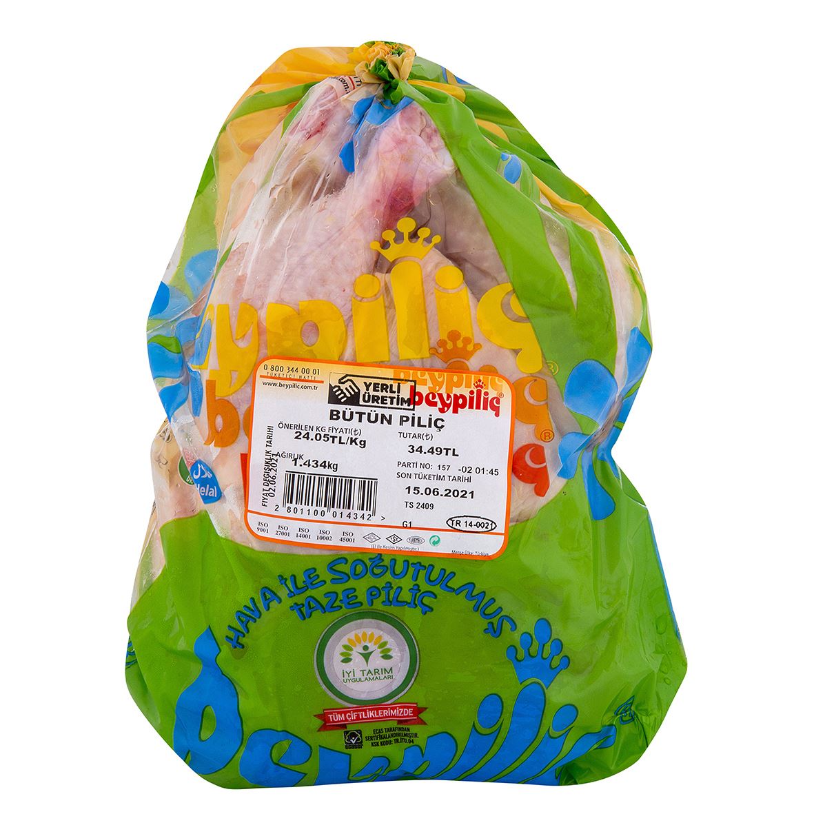 Beypi Poşetli Bütün Piliç Kg