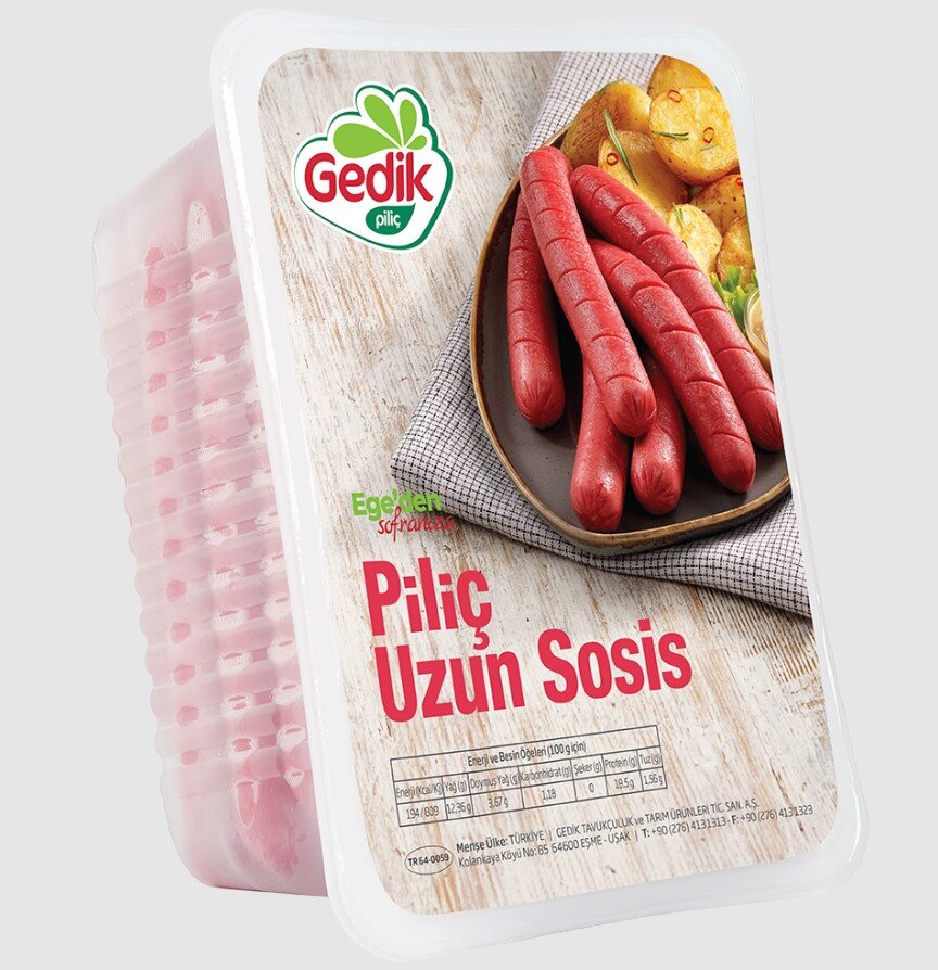 Gedik Piliç Uzun Sosis 1000Gr