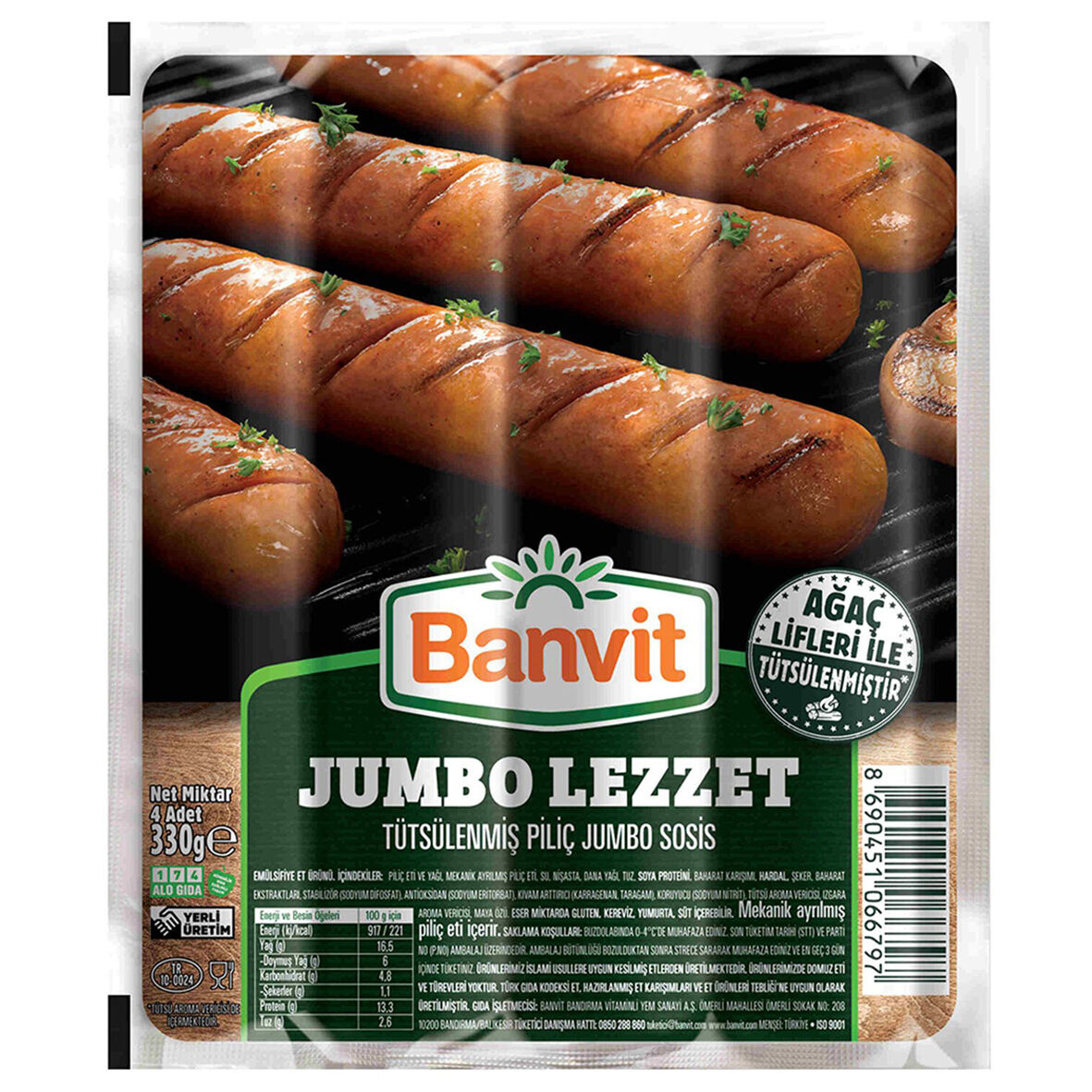Banvit Jumbo Sosis 330 Gr