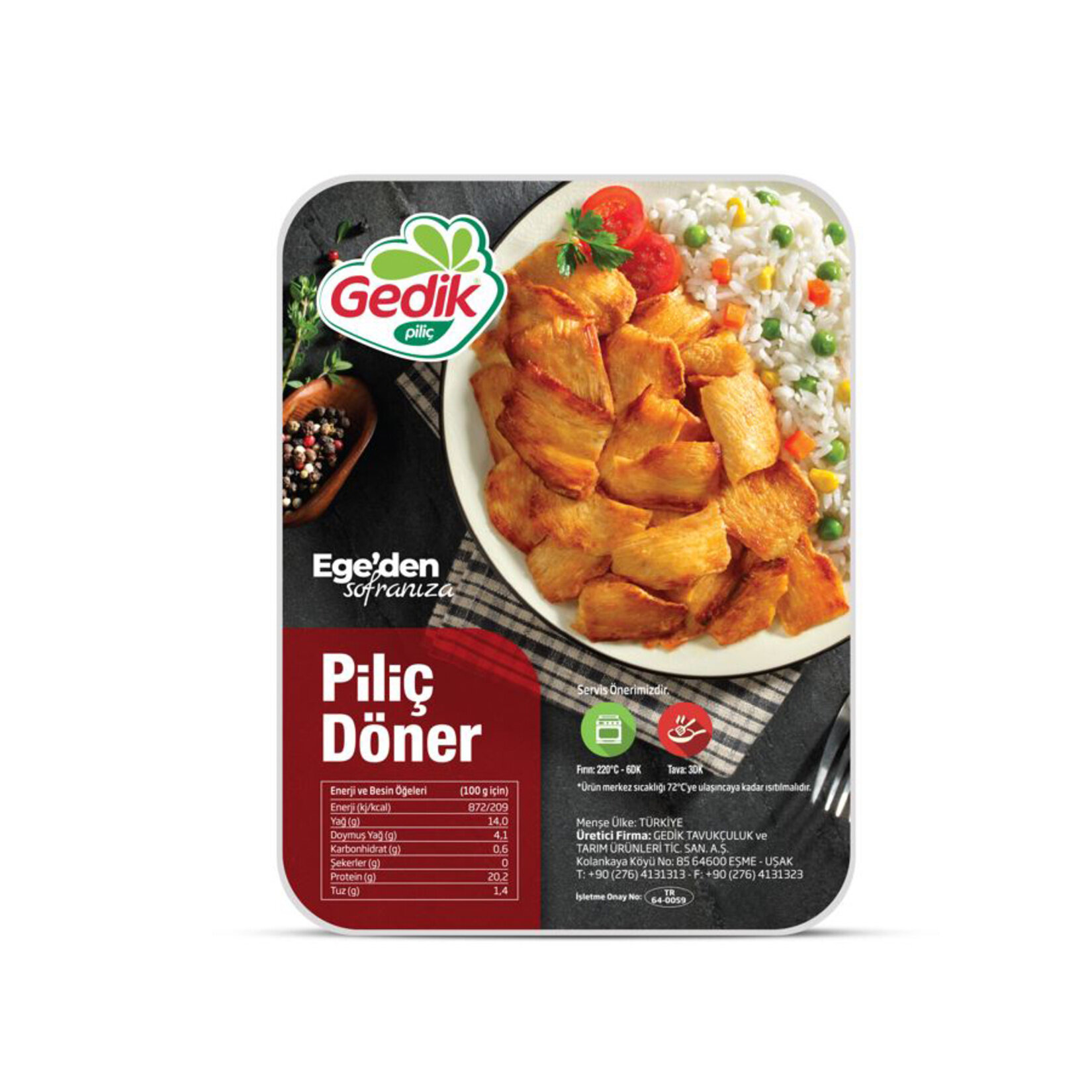 Gedik Piliç Yaprak Döner 500G