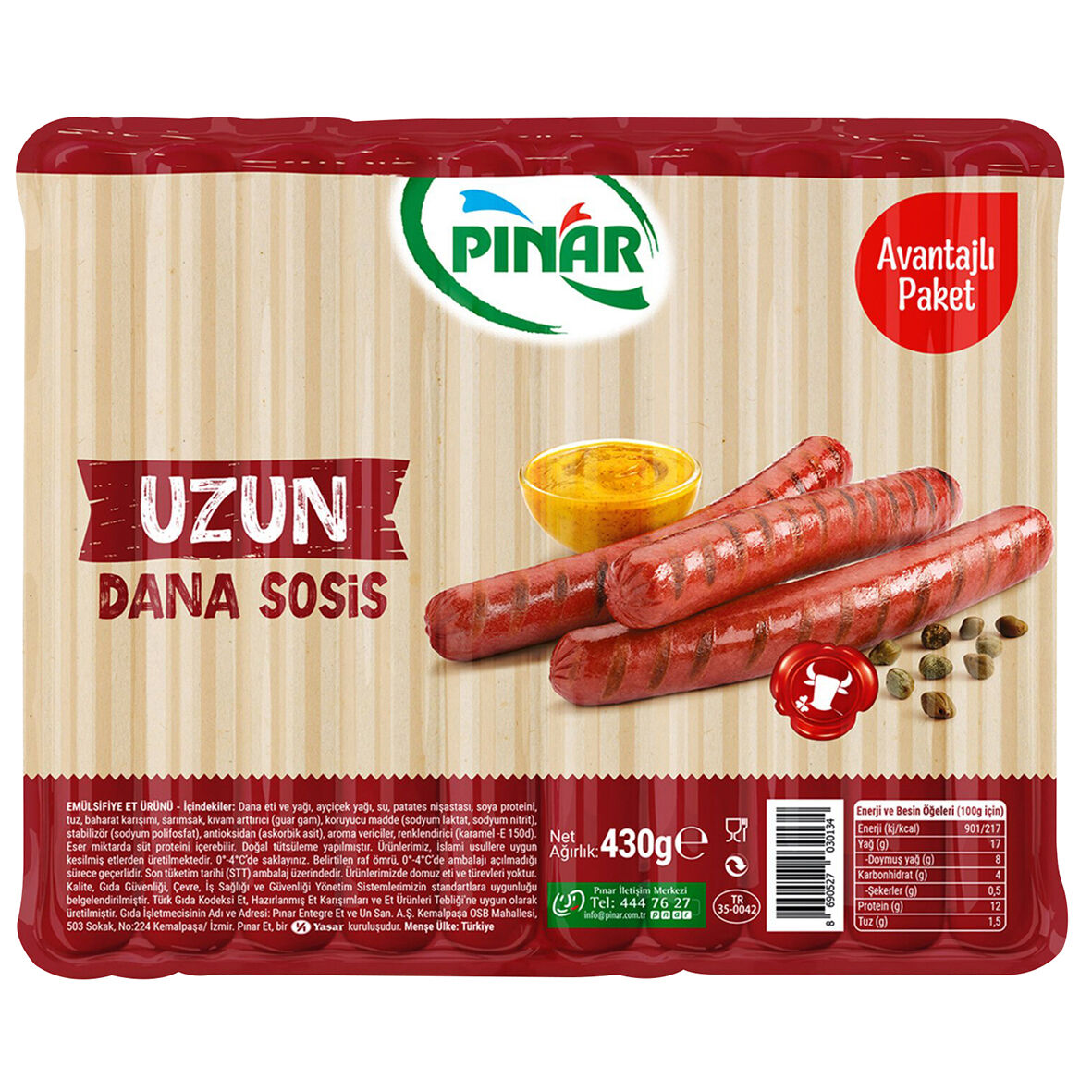 Pınar Sosıs 10Lu 430G.Eko.