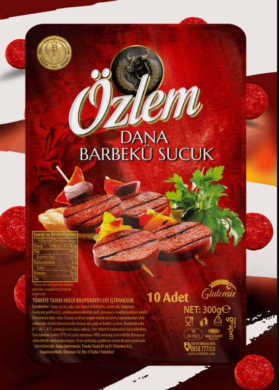 Özlem Dana Barbekü Sucuk 300 Gr.