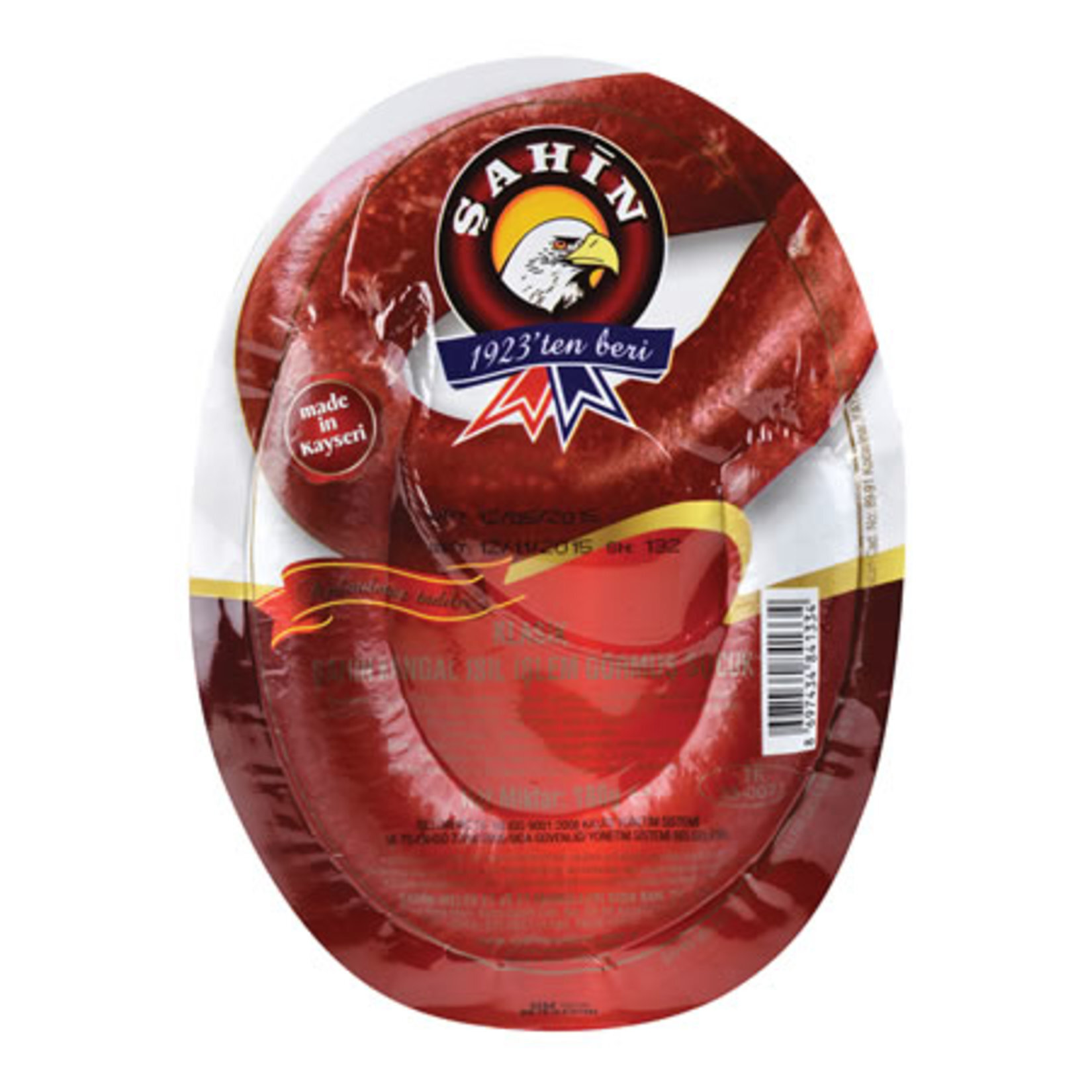 Şahin Vakumlu Kangal Isıl İşlem Görmüş Sucuk 180G