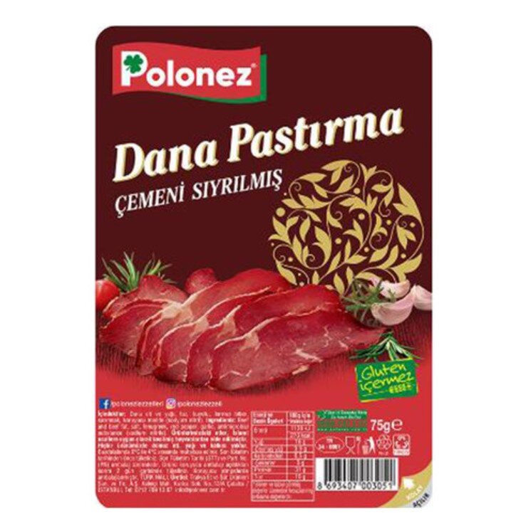 Polonez Seçme Pastırma 75 Gr