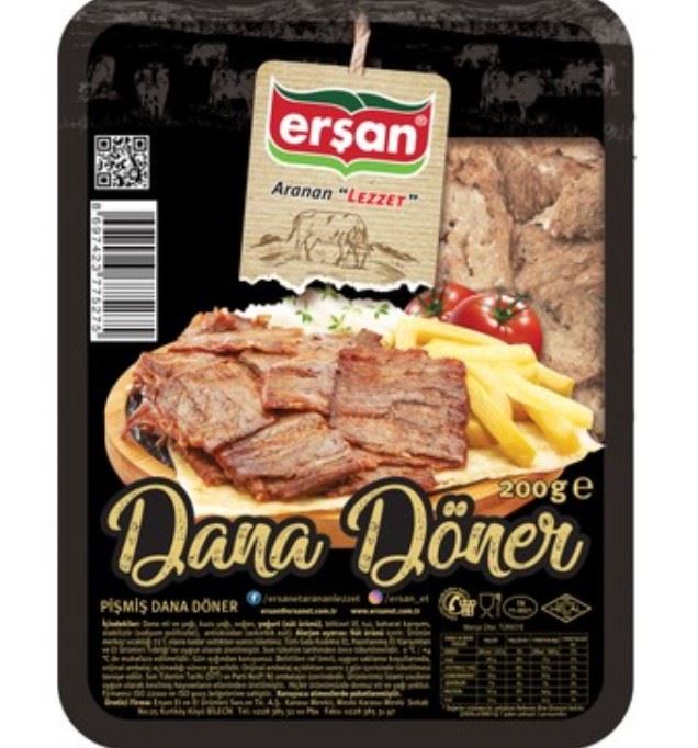 Erşan Pişmiş Dana Döner 200 Gr