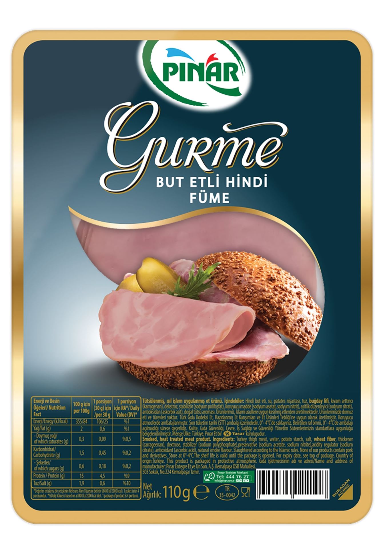 Pınar Füme Hindi But Etli Gurme 110 Gr