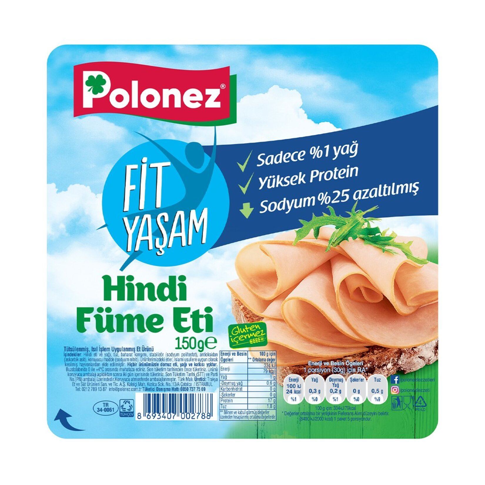 Polonez Fit Yaşam Xl Hindi Füme 150 G